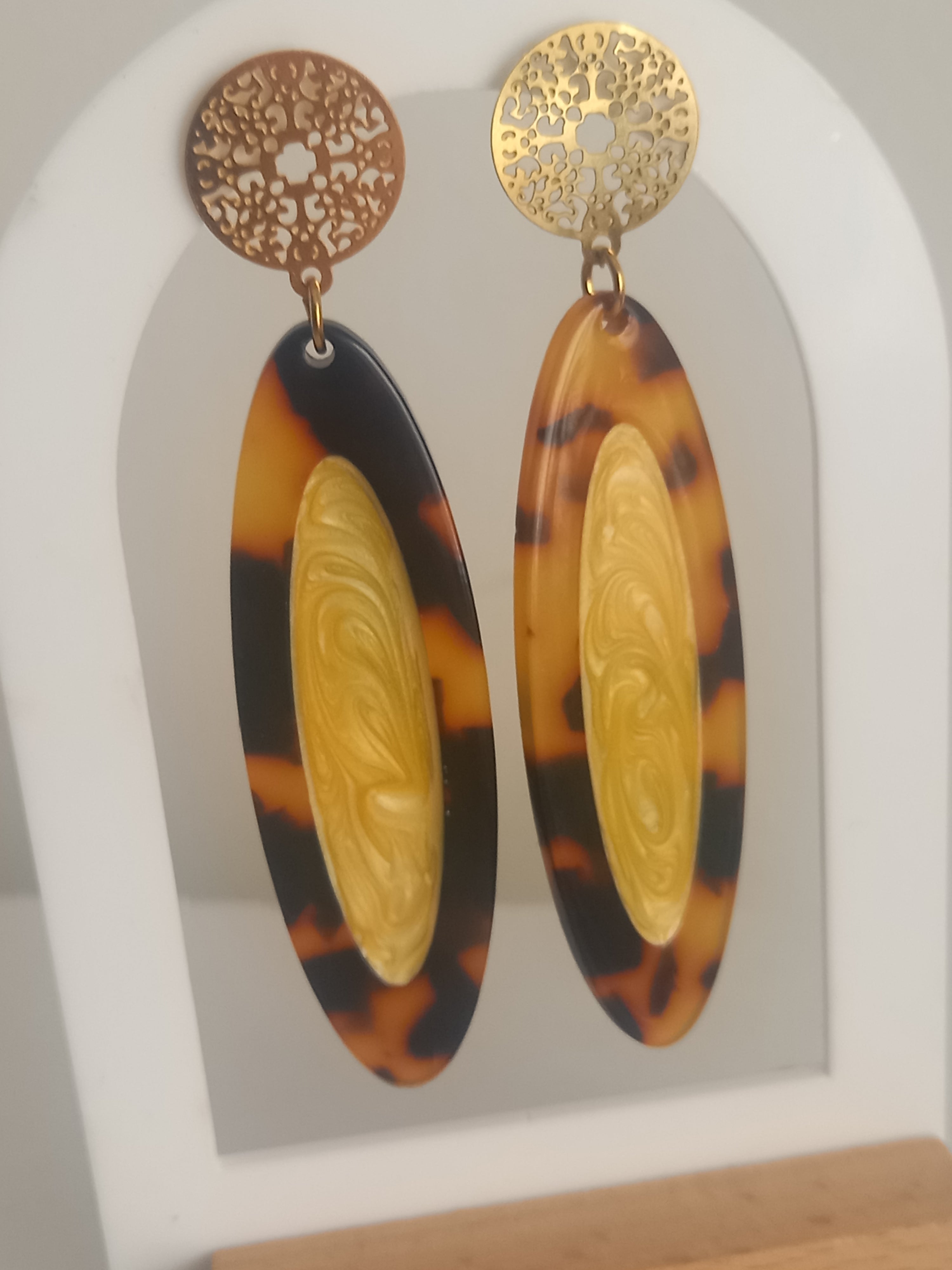 Boucles d'oreilles automne