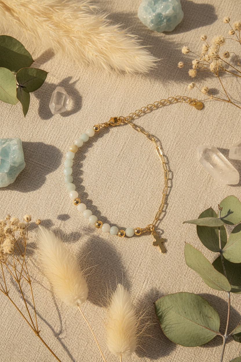 Alma Amazonite flat lay