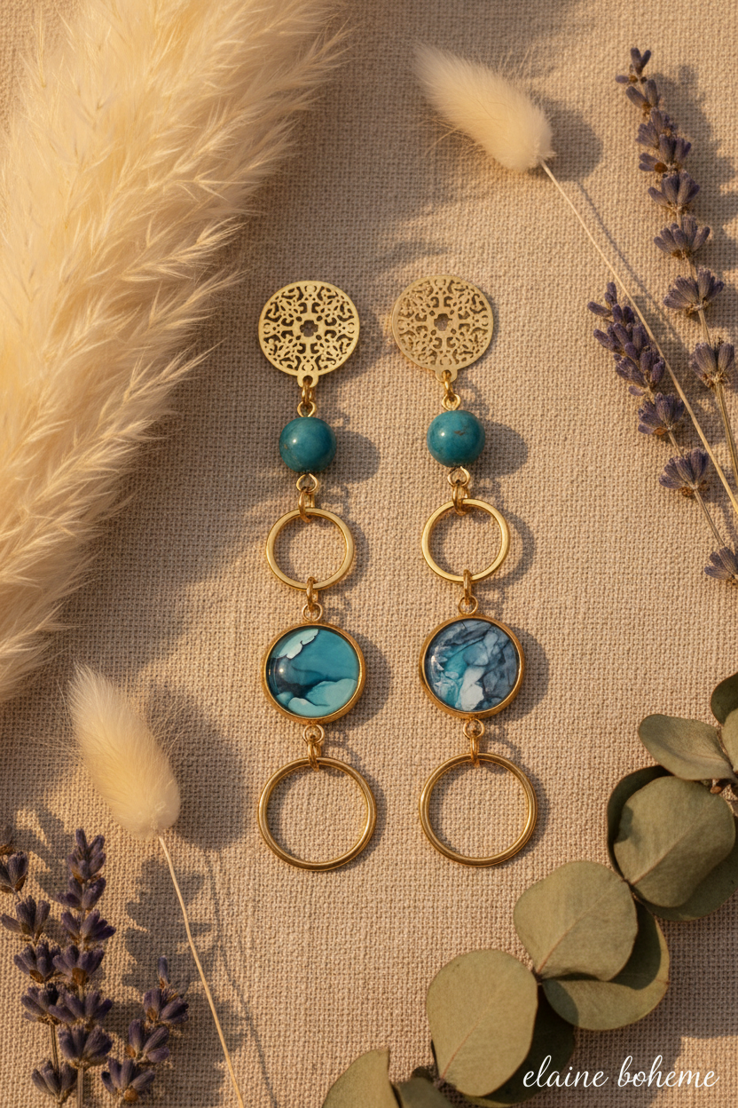 Boucles Apatite Pinterest