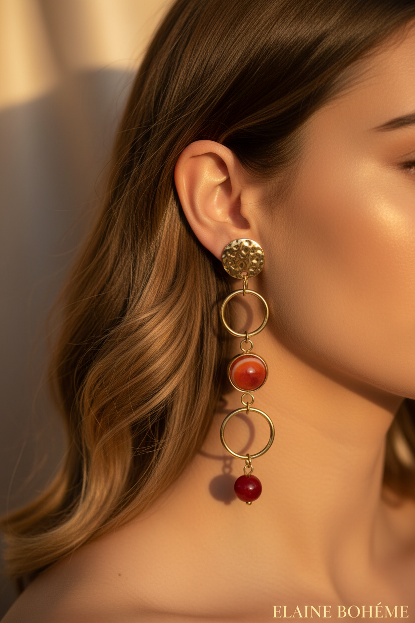 Boucles Jaline portées
