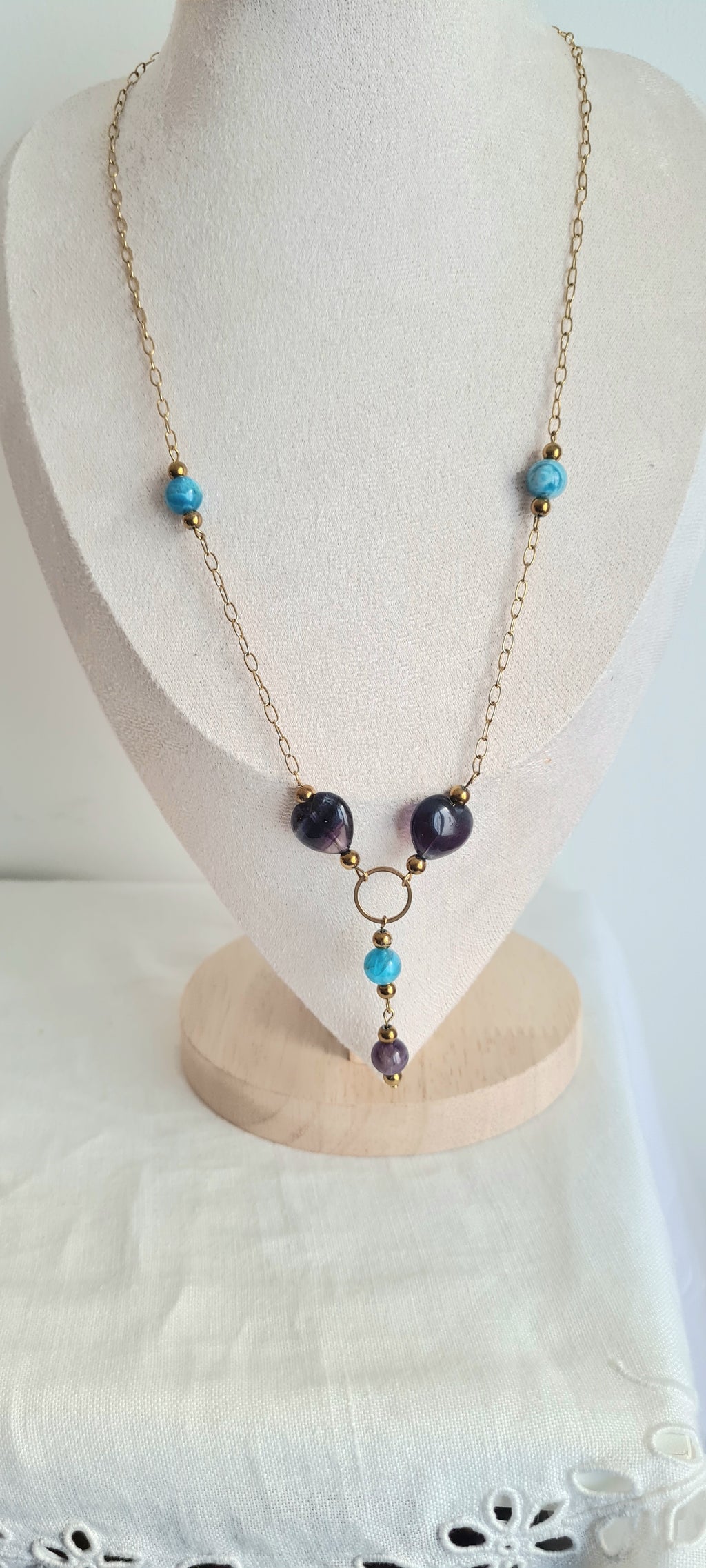 Collier Clara - Pierre Naturelle & Acier Inoxydable