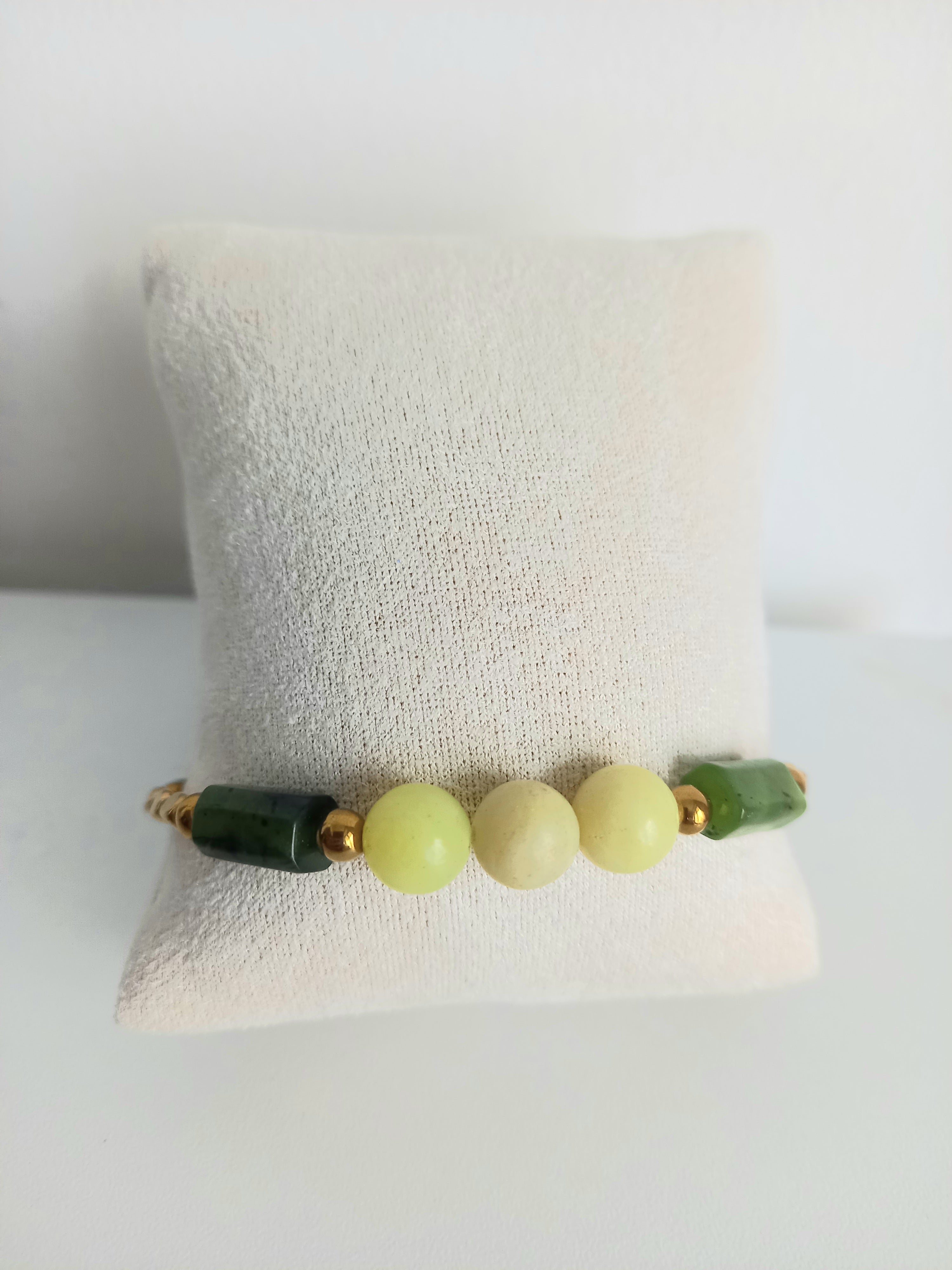 Bracelet lithothérapie jade
