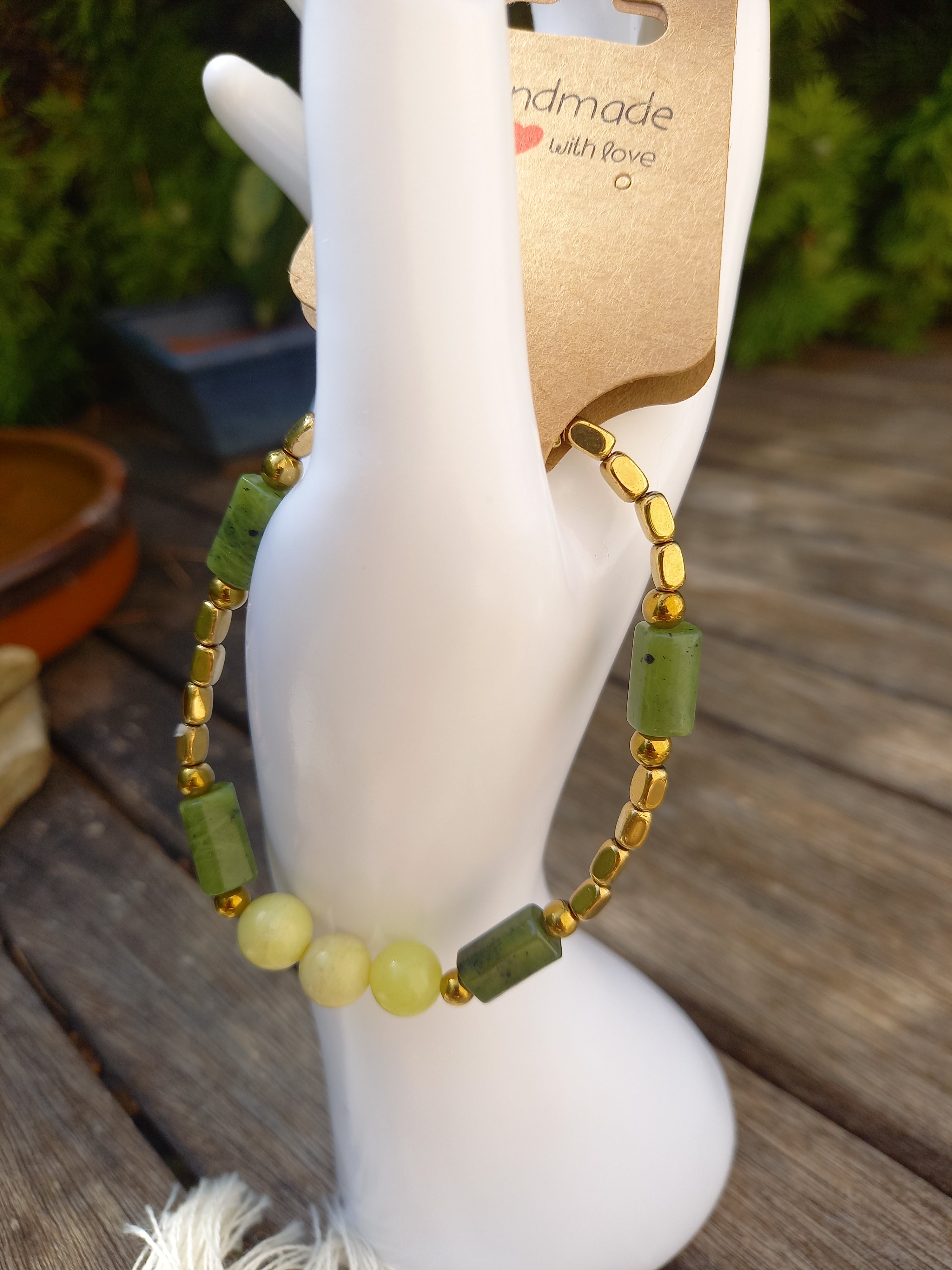 Bracelet lithothérapie jade