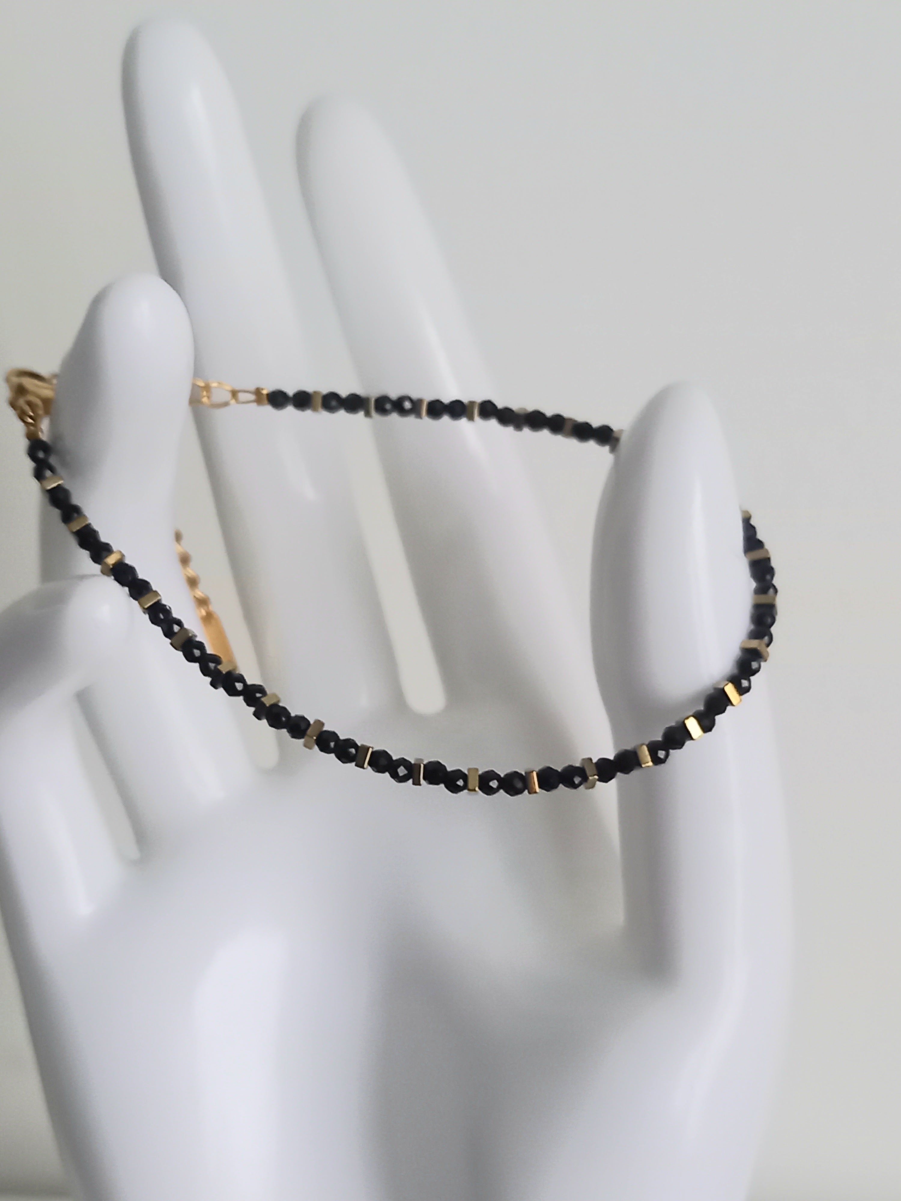 Bracelet acier inoxydable et pierre