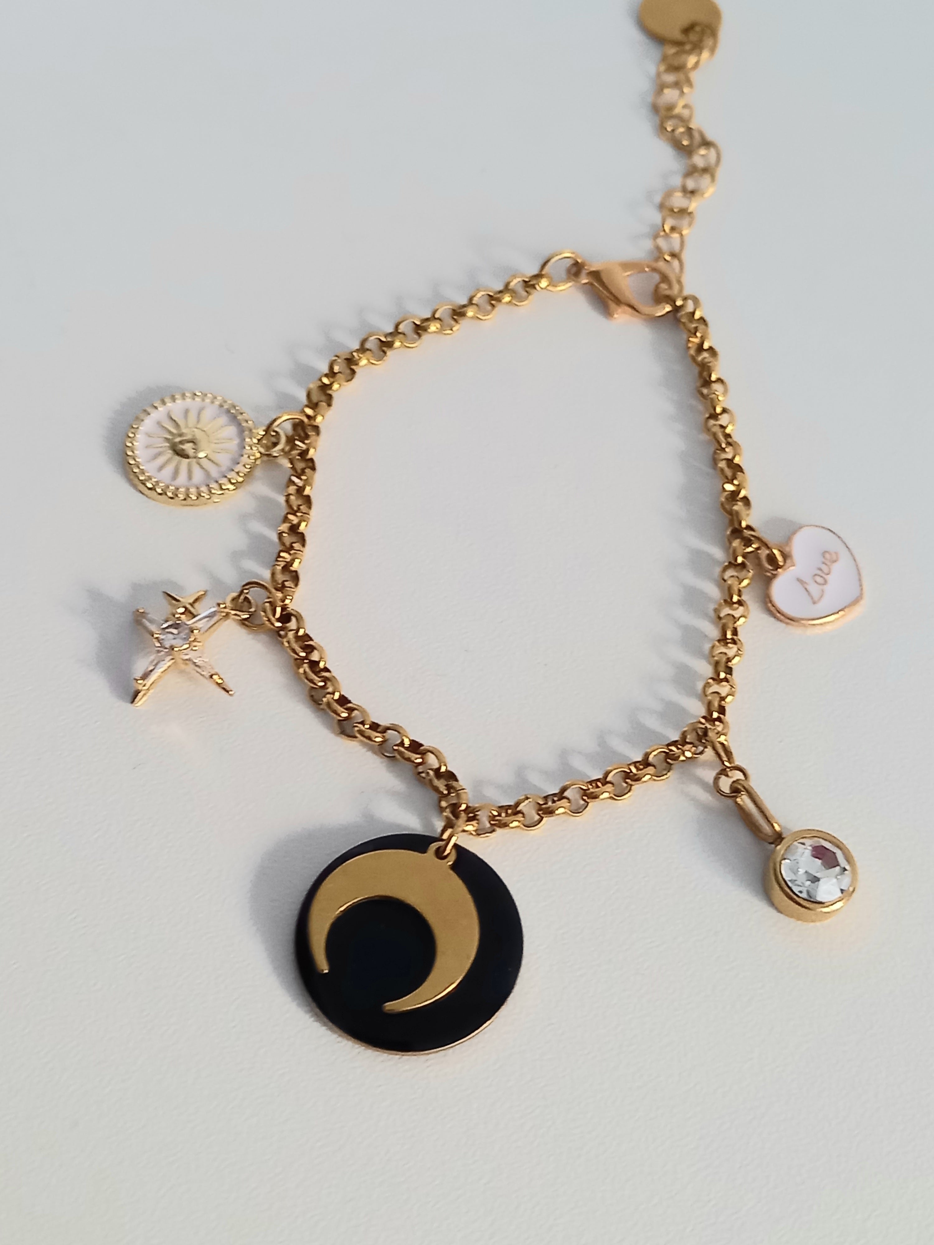 Bracelet acier inoxydable luna