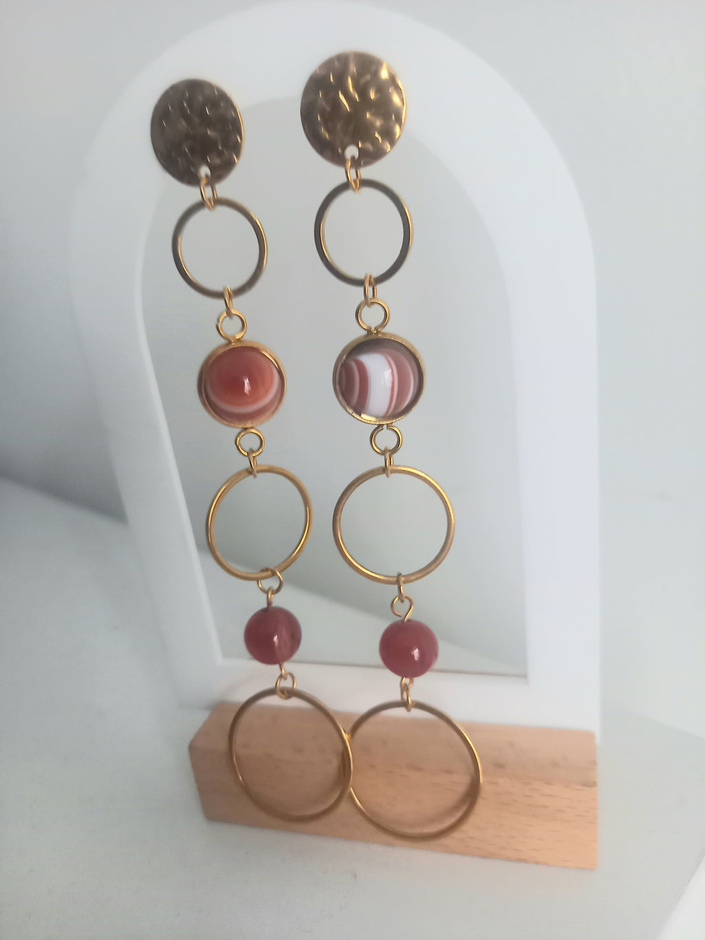 Boucles d'oreilles acier inoxydable jana