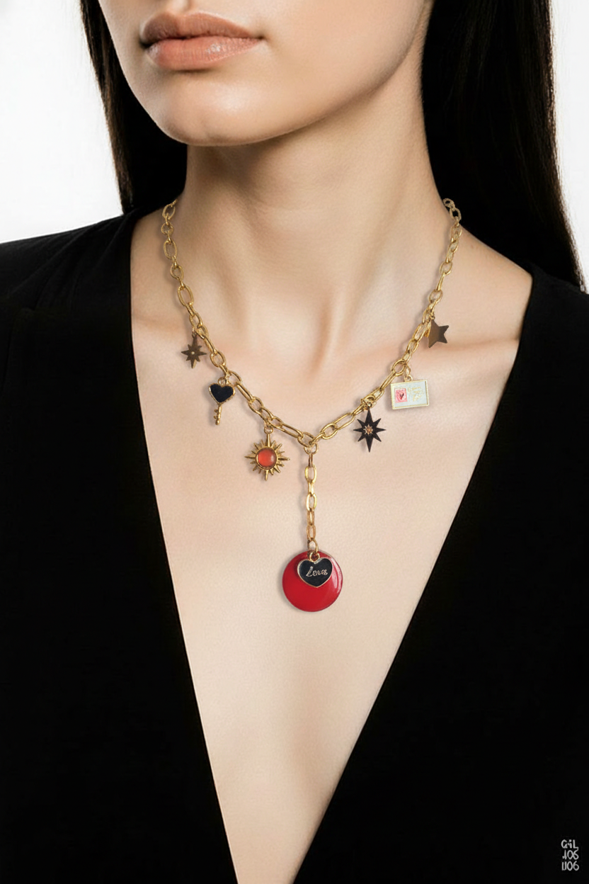 Collier  Acier Inoxydable Élégant