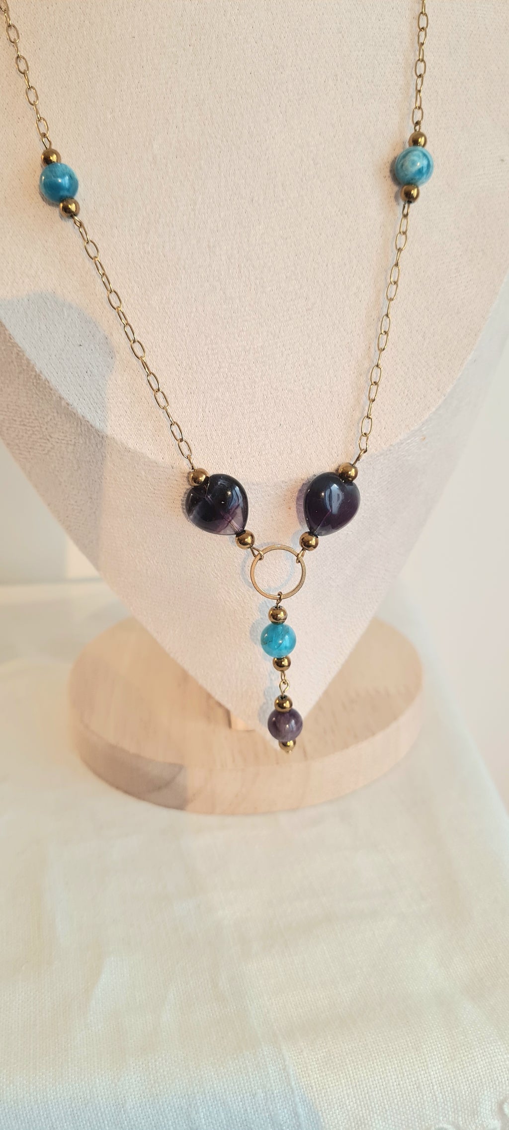 Collier Clara - Pierre Naturelle & Acier Inoxydable