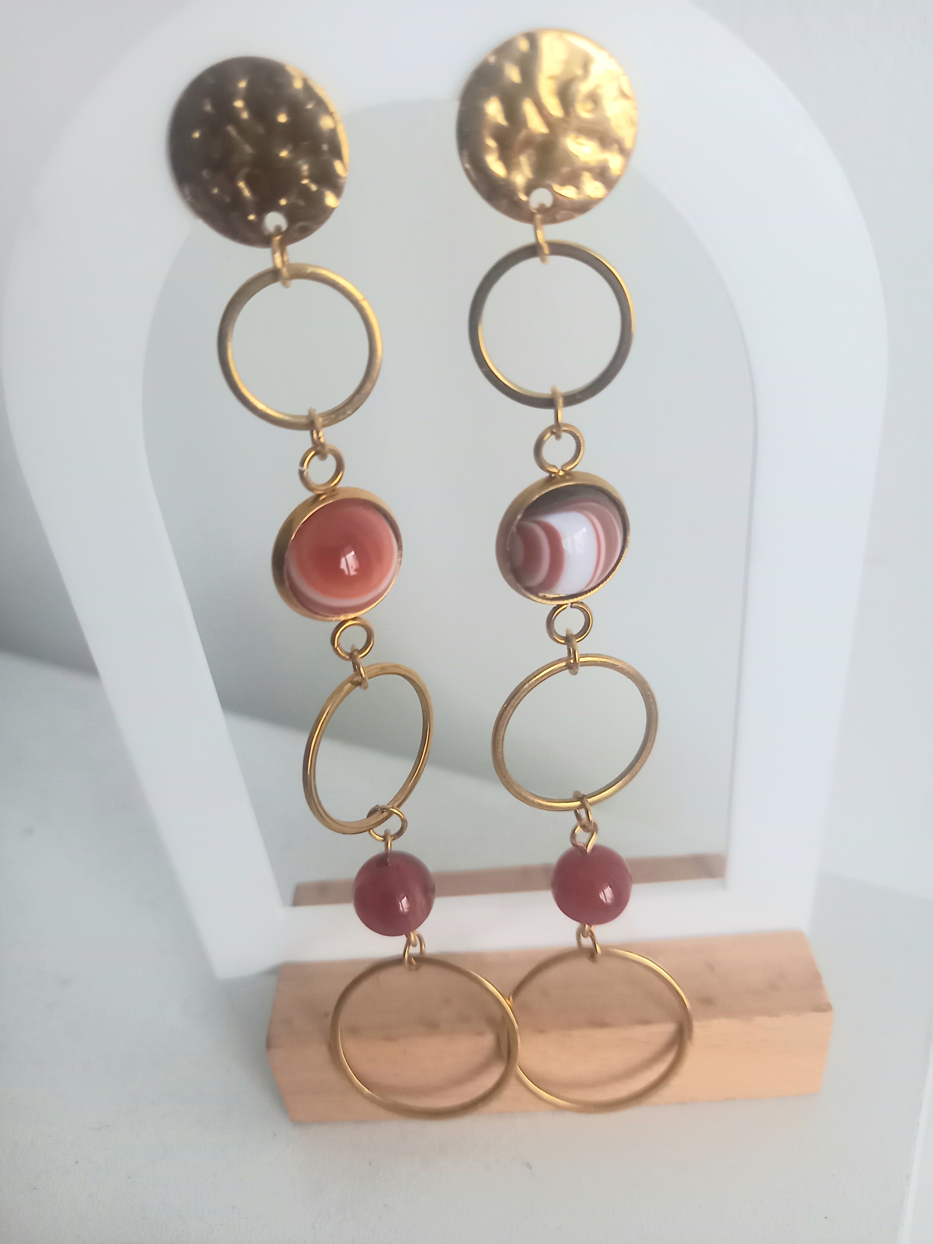 Boucles d'oreilles acier inoxydable jana