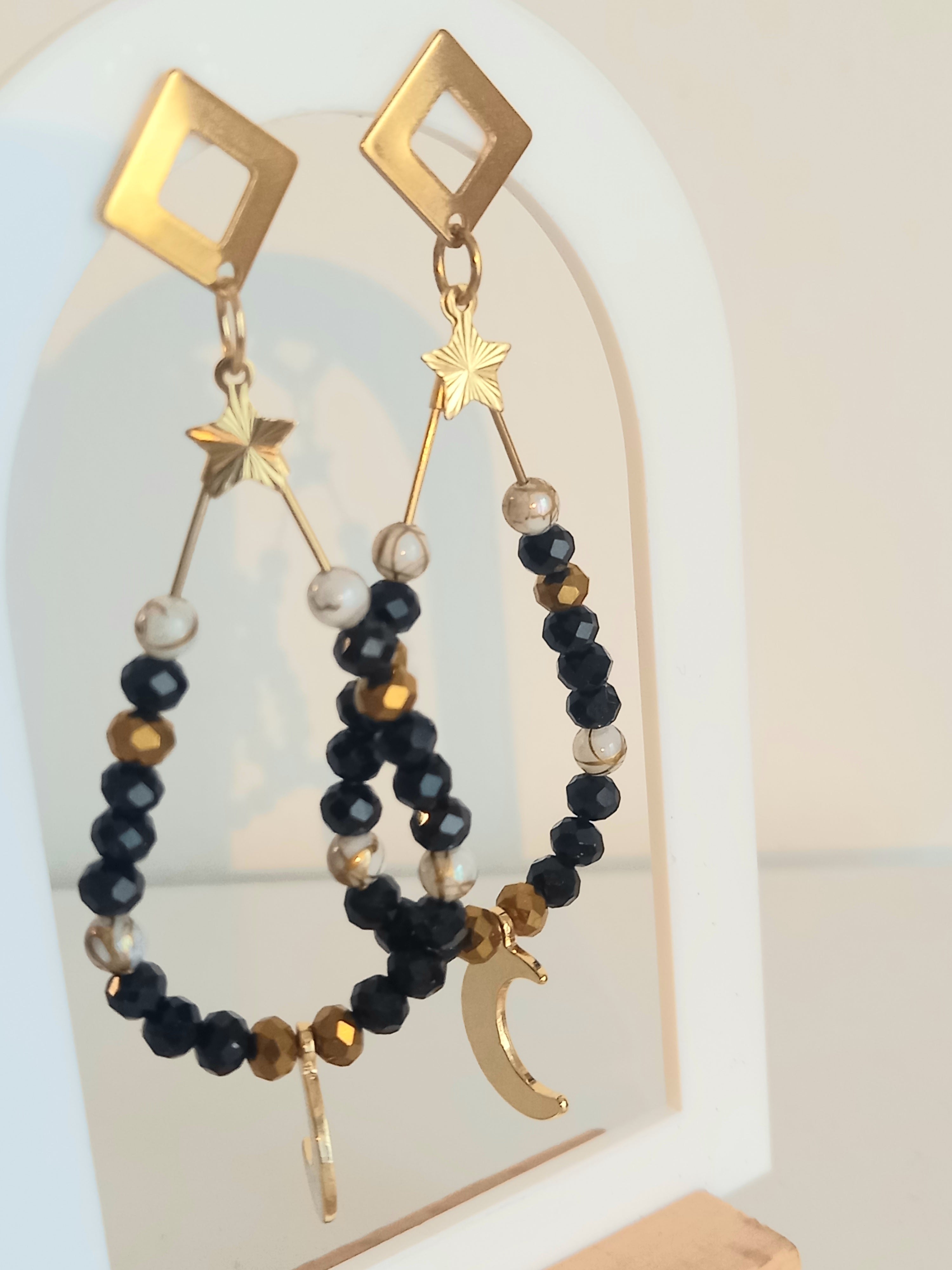 Boucles d'oreilles - Acier inoxydable élégantes soirée