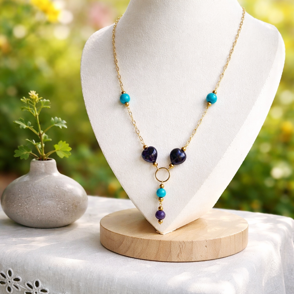 Collier Clara - Pierre Naturelle & Acier Inoxydable