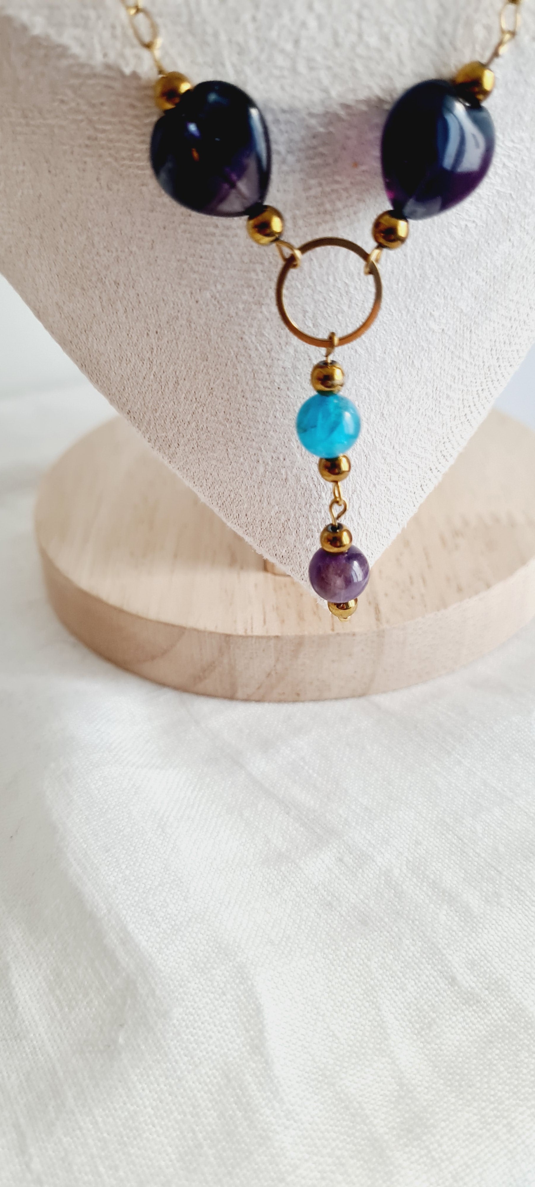 Collier Clara - Pierre Naturelle & Acier Inoxydable