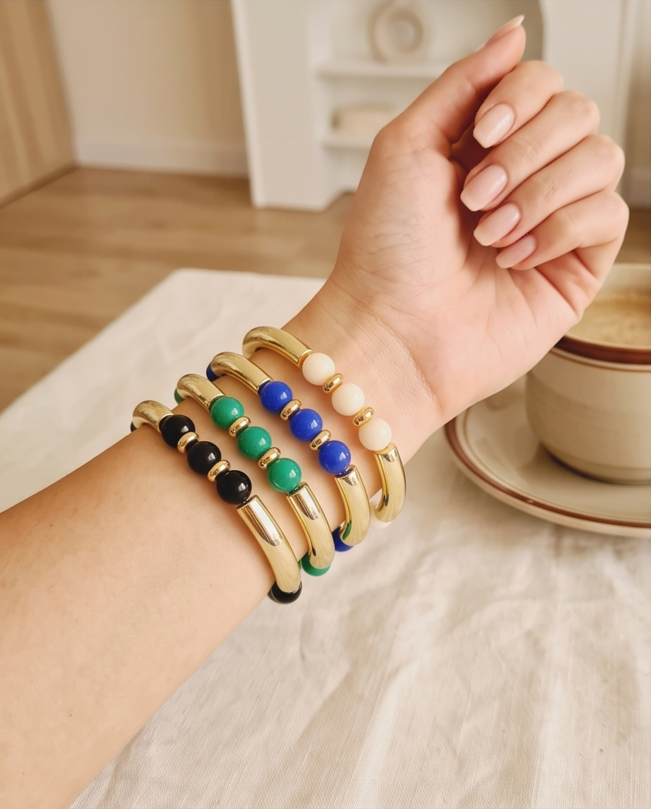 Bracelet élégant verre et lumière