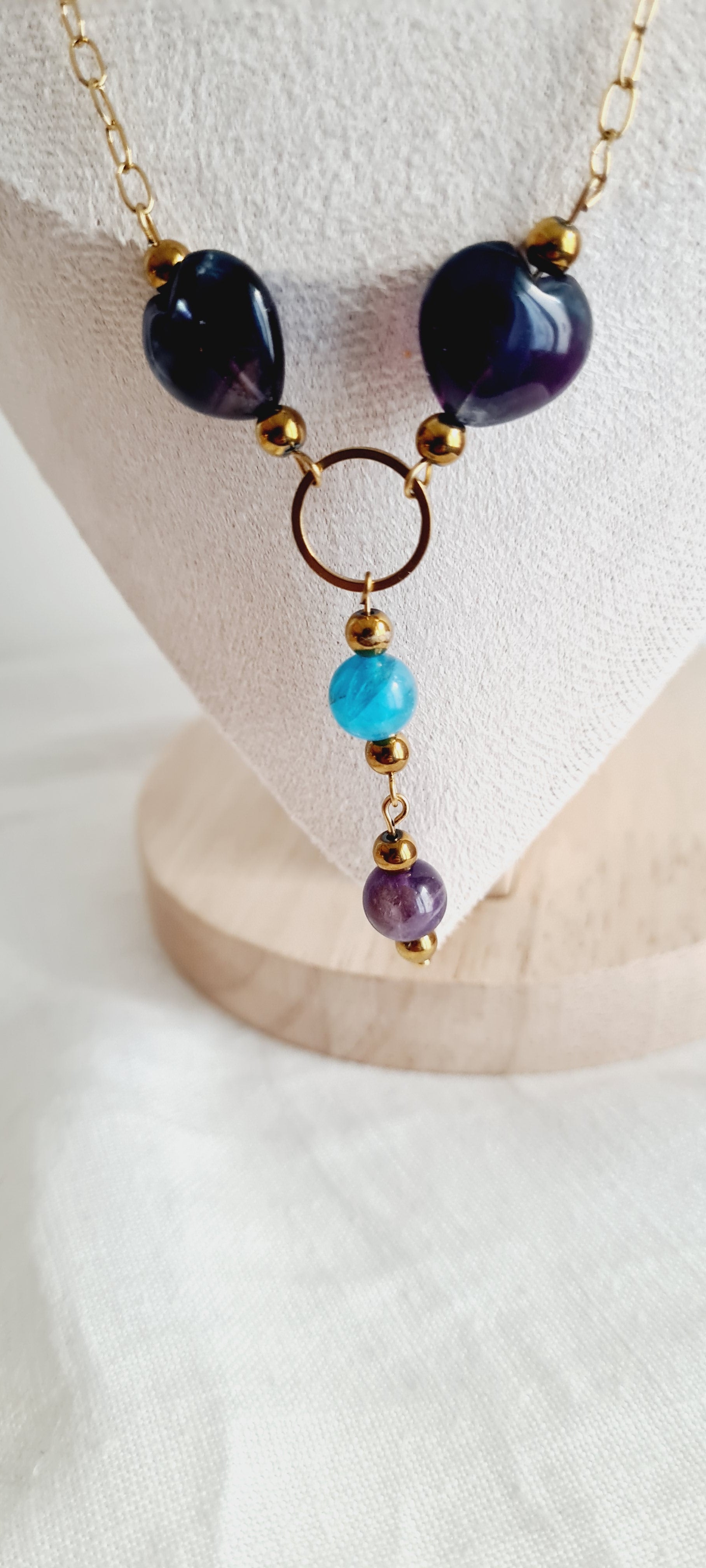 Collier Clara - Pierre Naturelle & Acier Inoxydable