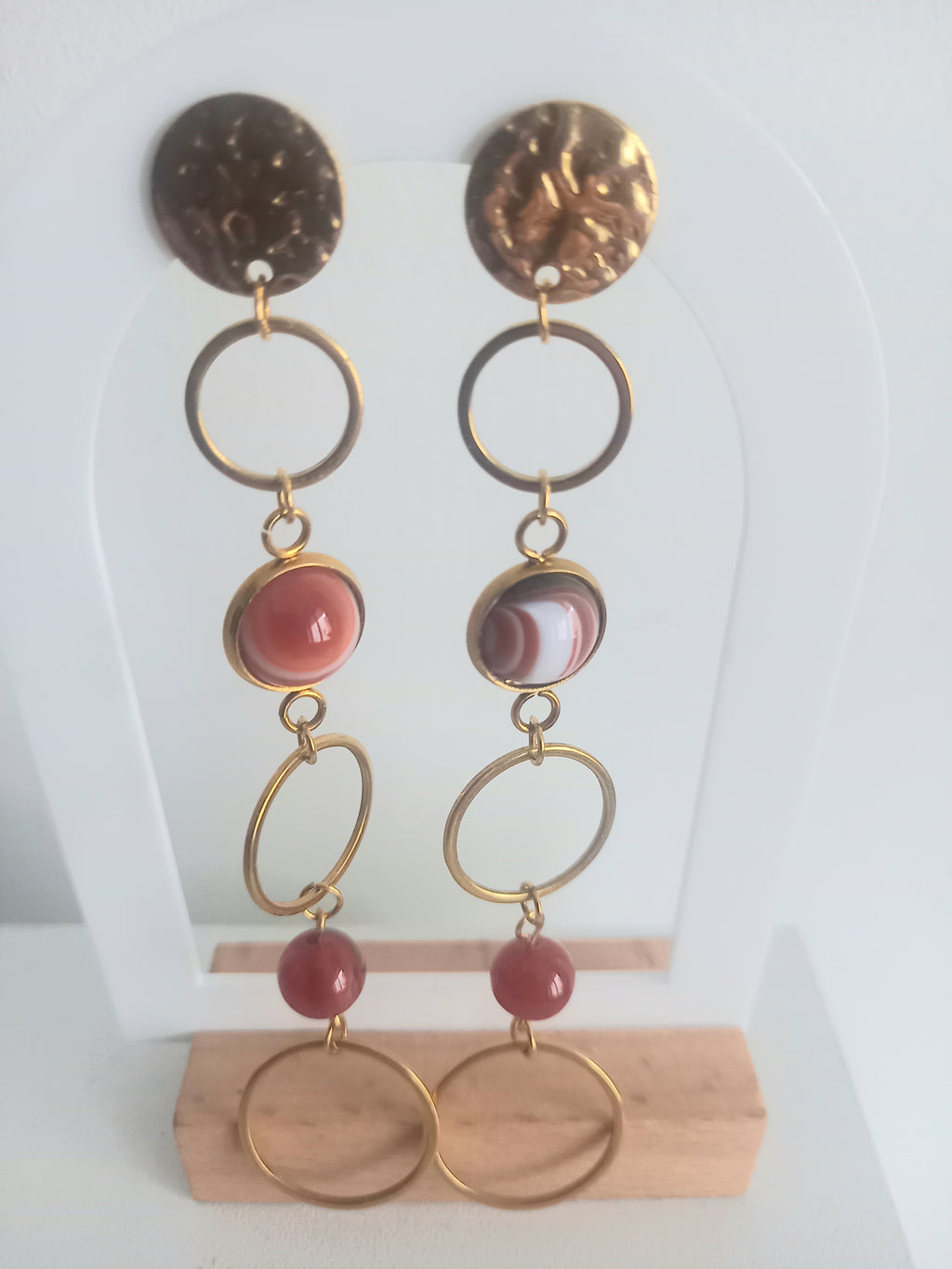 Boucles d'oreilles acier inoxydable jana