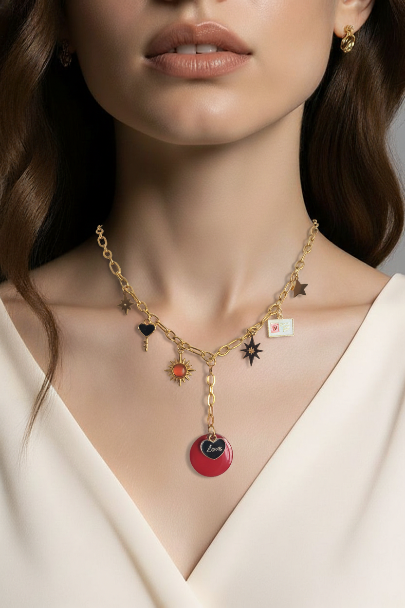 Collier  Acier Inoxydable Élégant