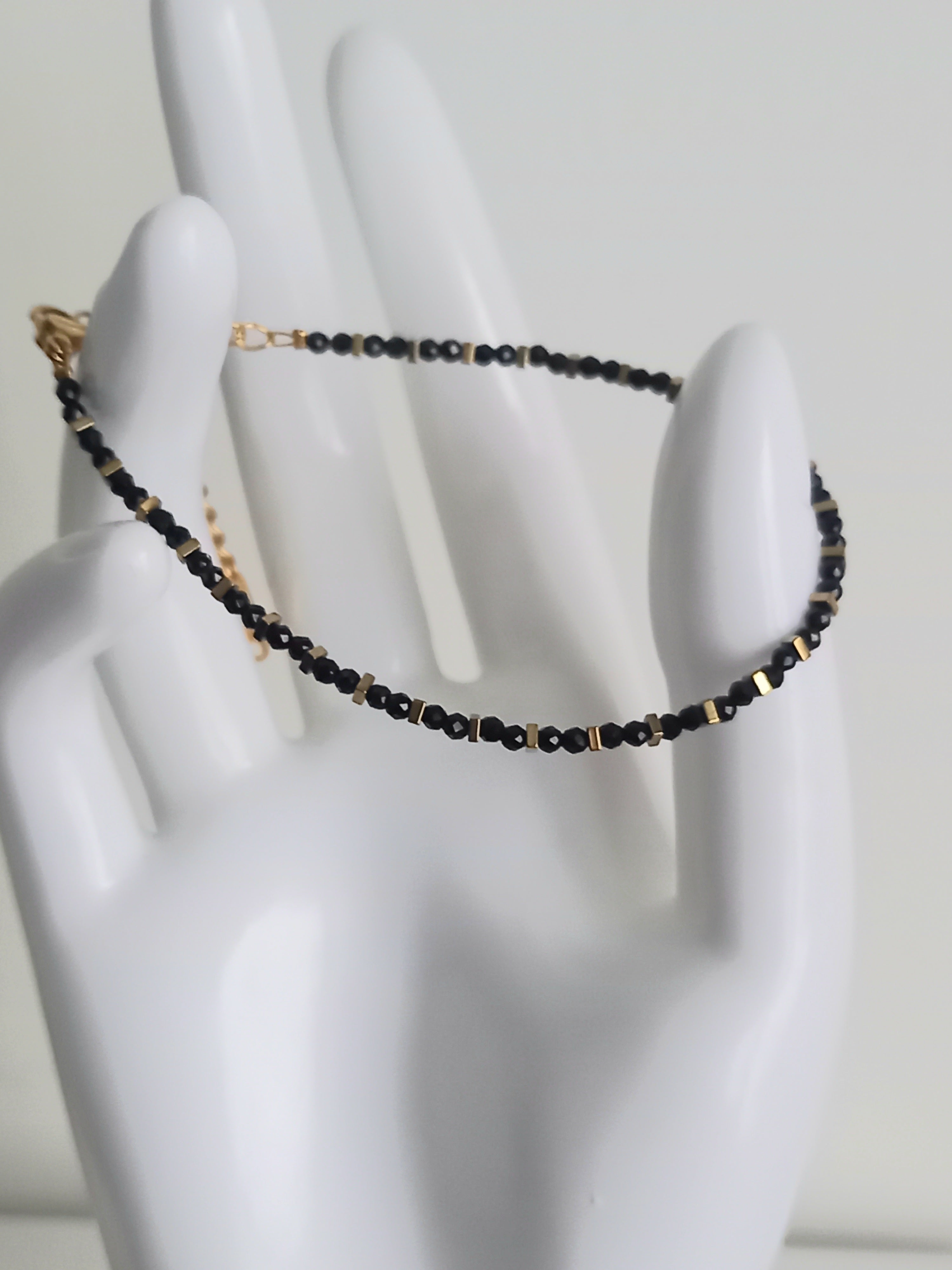 Bracelet acier inoxydable et pierre