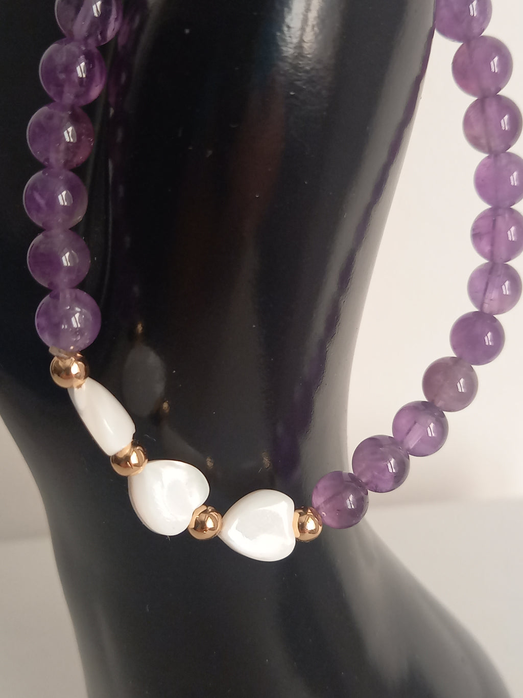 Bracelet lithothérapie améthyste