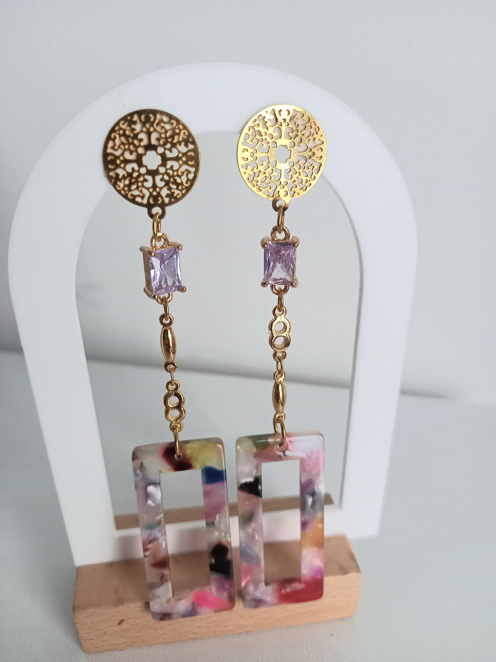 Boucles d'oreilles en acier inoxydable