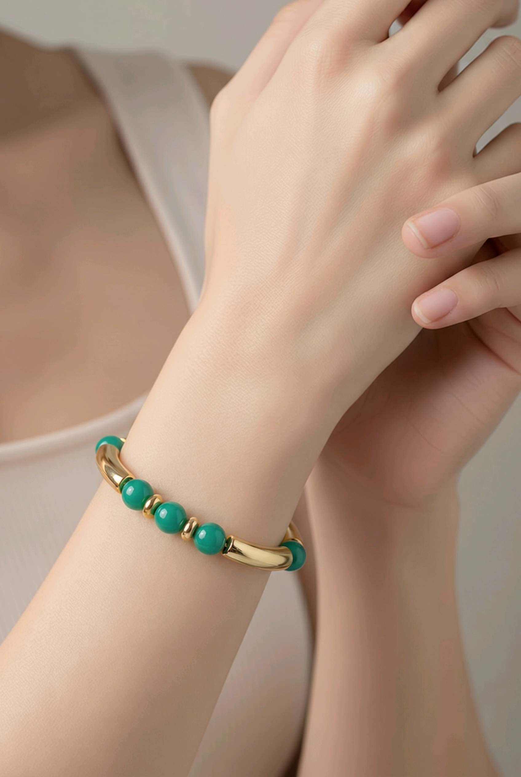 Bracelet élégant verre et lumière