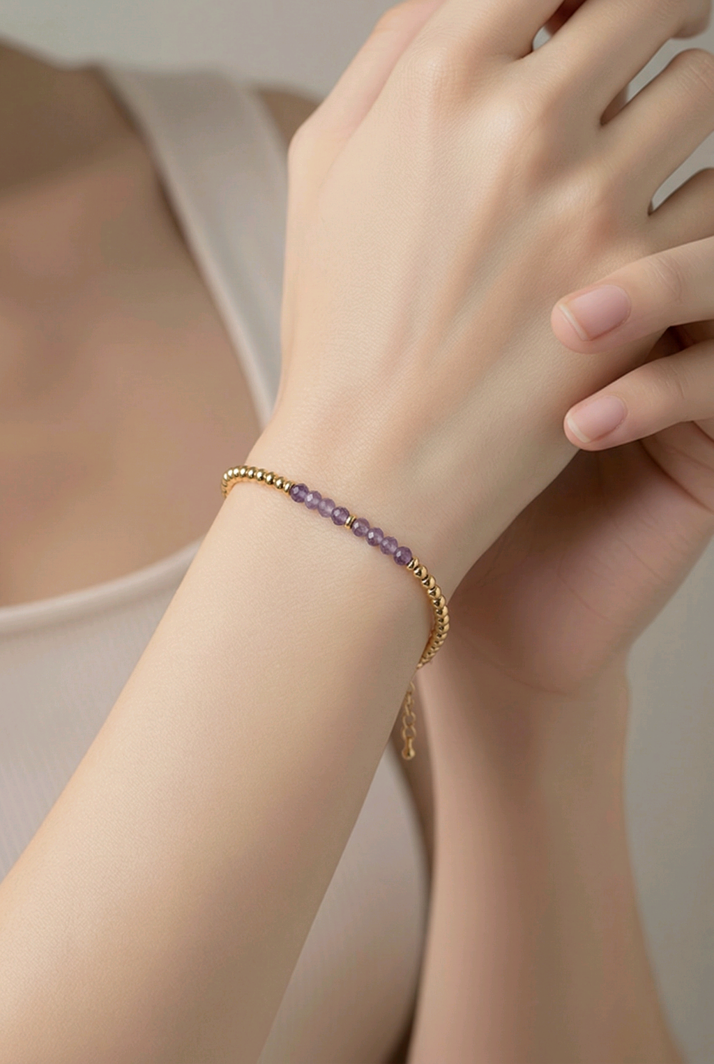 Set 3 Bracelets Améthyste – Lithothérapie, Fait Main France