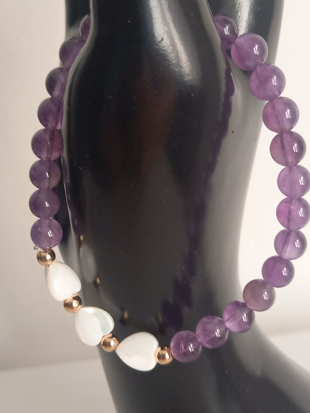 Bracelet lithothérapie améthyste