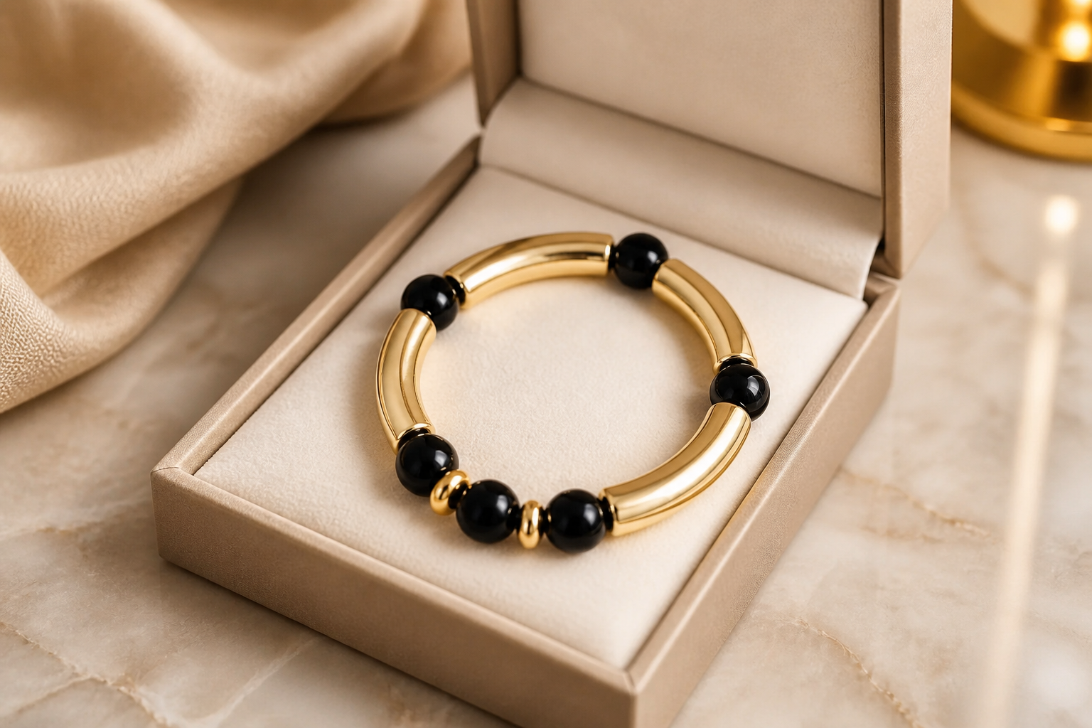 Bracelet élégant verre et lumière