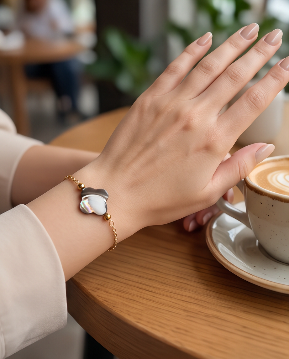 Bracelet Naia — Nacre & Acier Inoxydable
