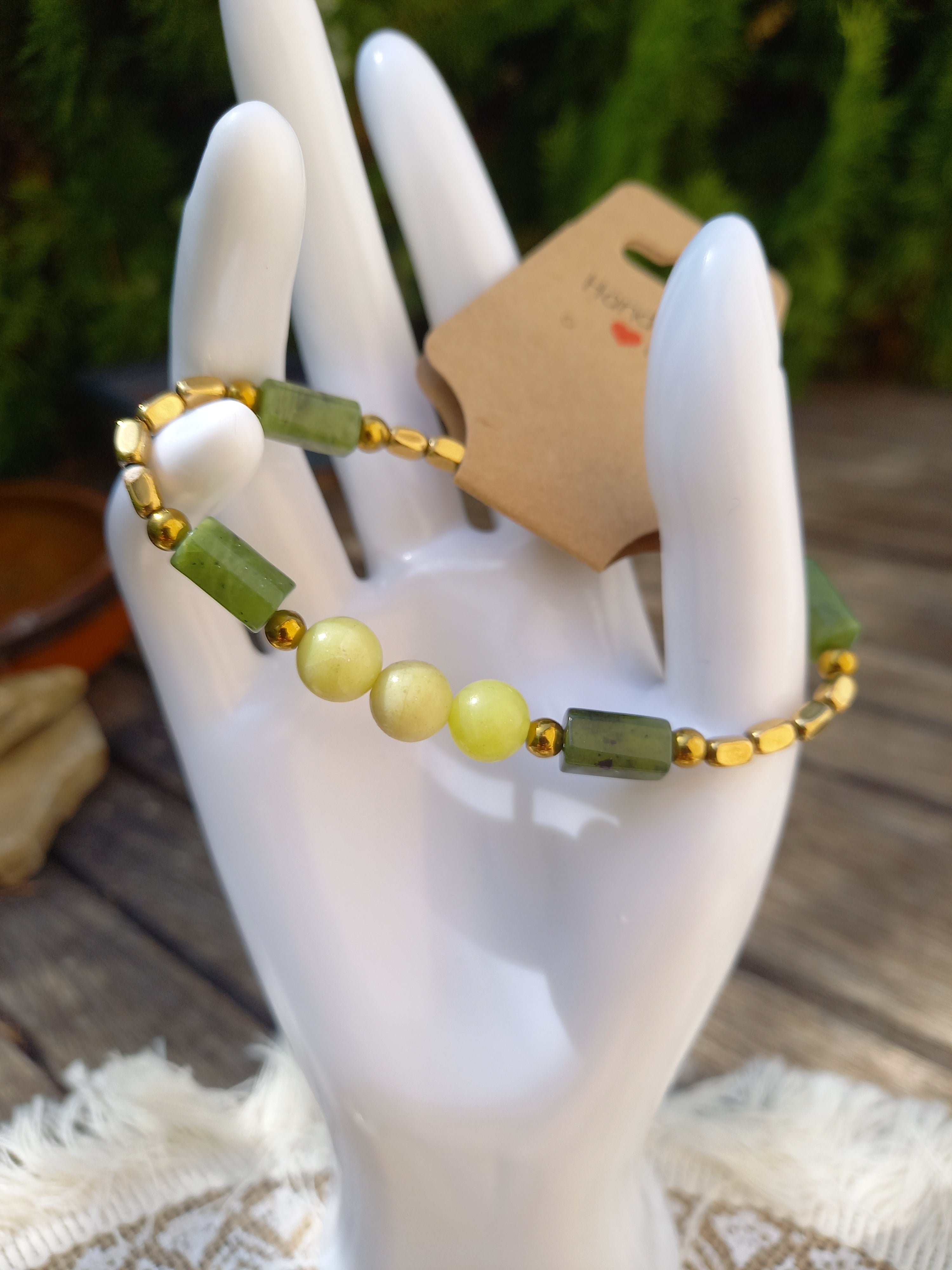 Bracelet lithothérapie jade