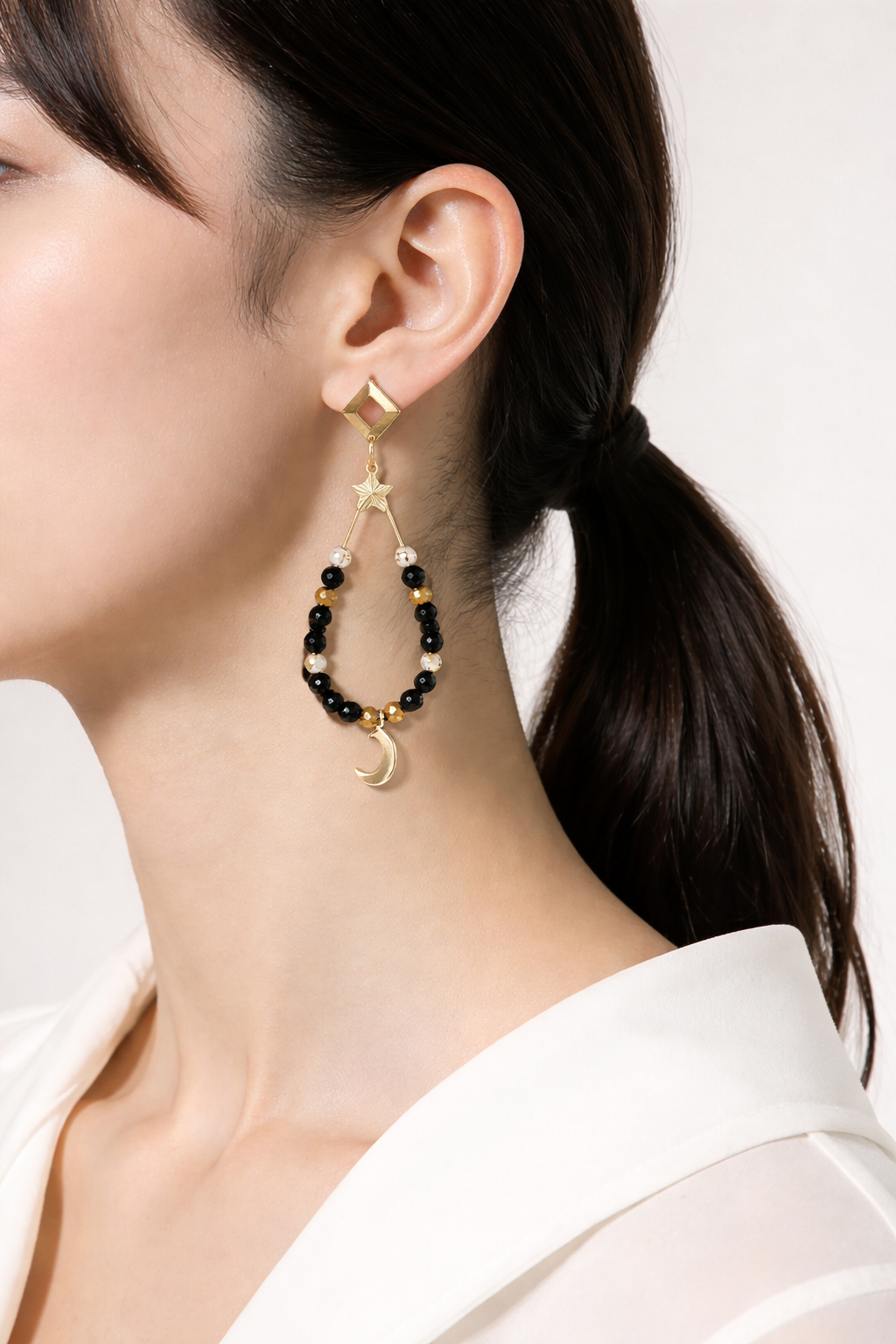 Boucles d'oreilles - Acier inoxydable élégantes soirée