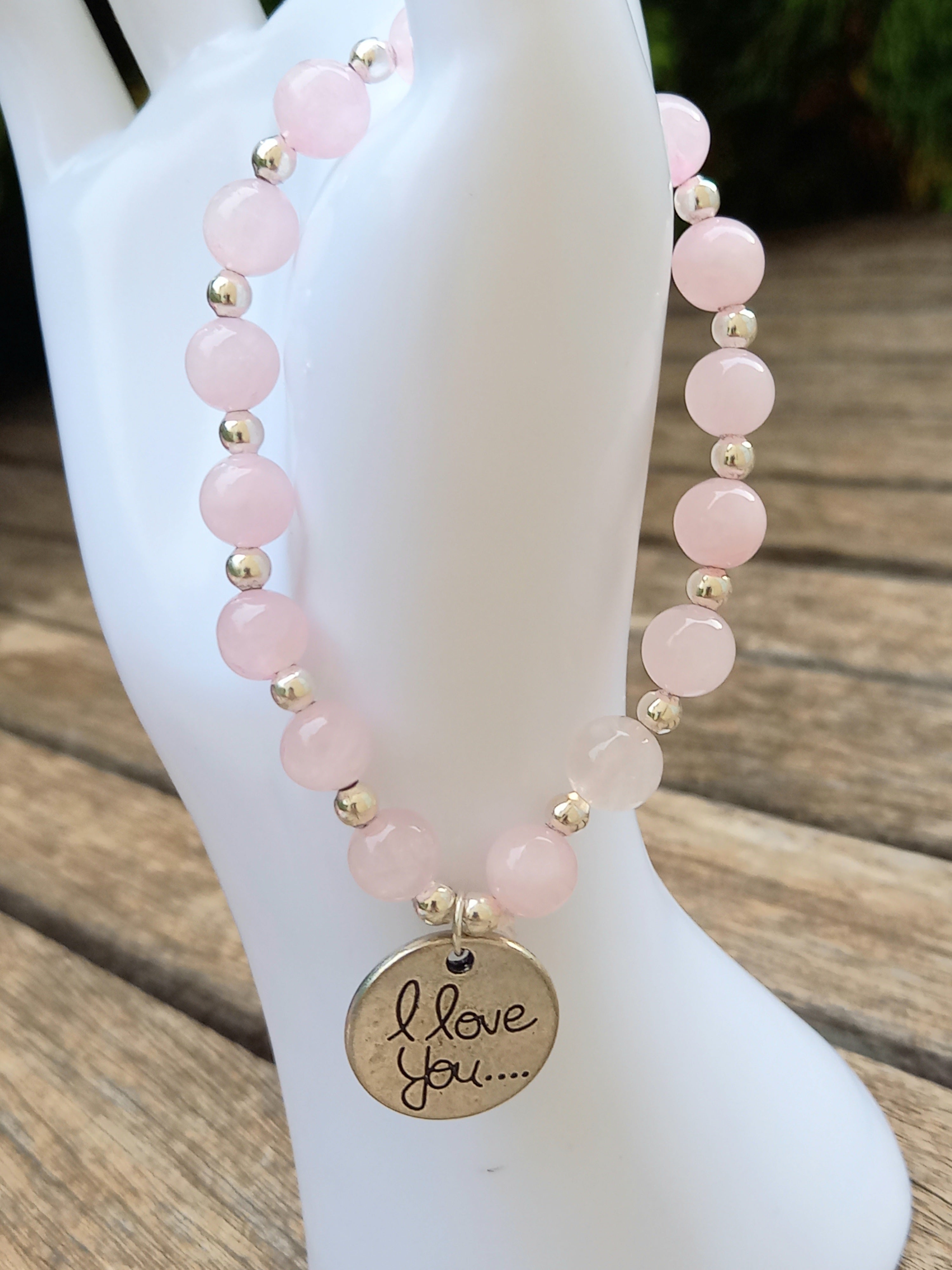 Bracelet lithothérapie love