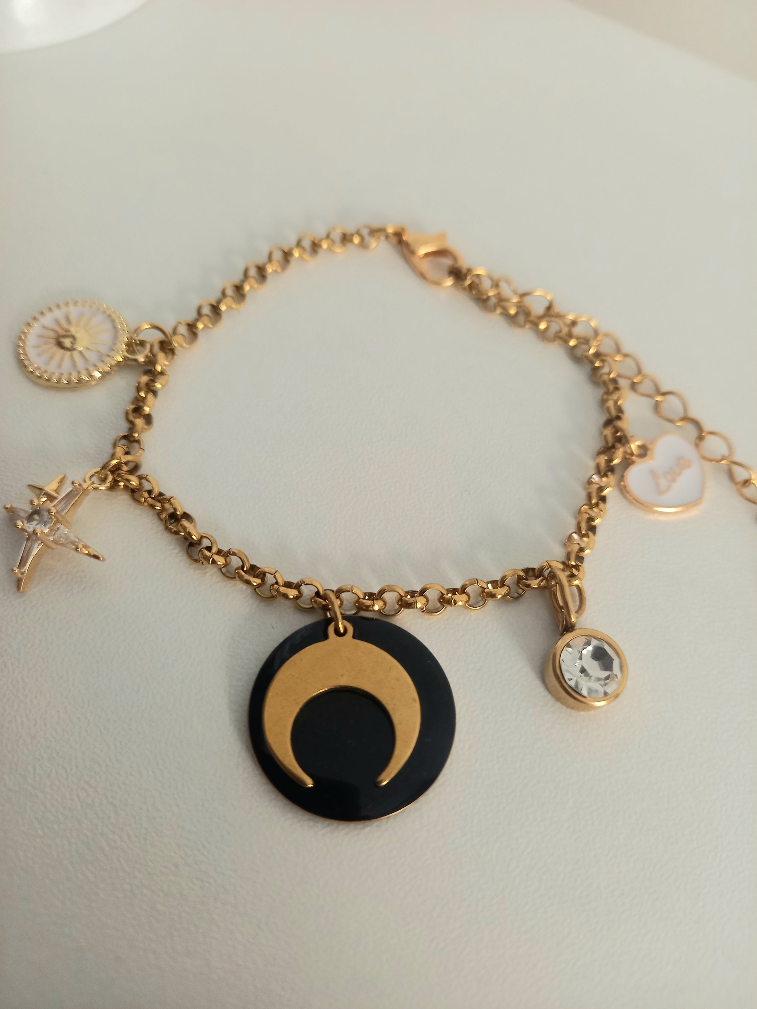 Bracelet acier inoxydable luna