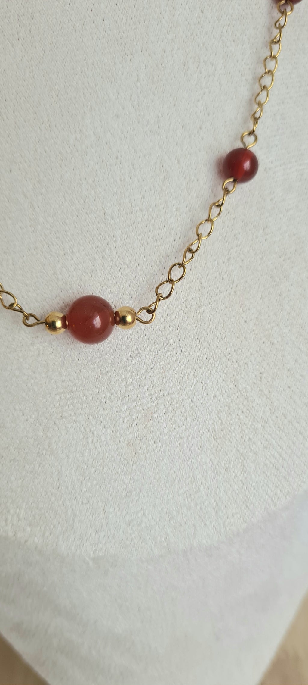 Collier cornaline