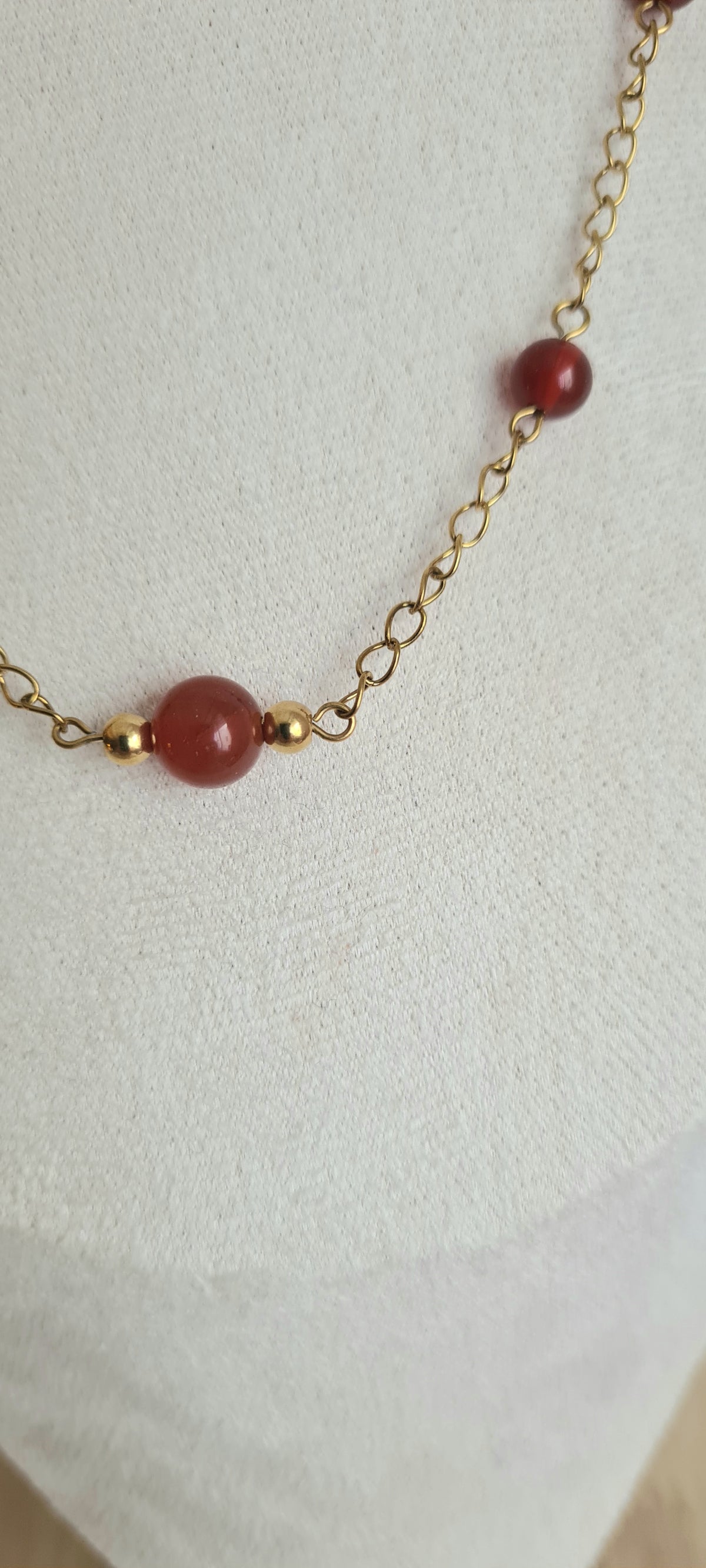 Collier cornaline