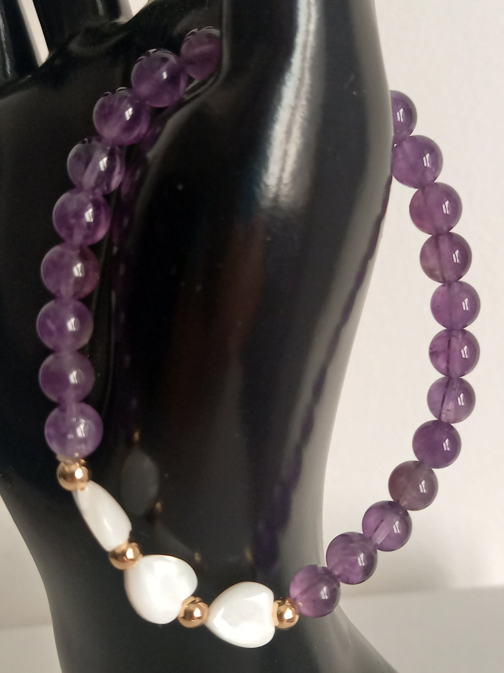 Bracelet lithothérapie améthyste