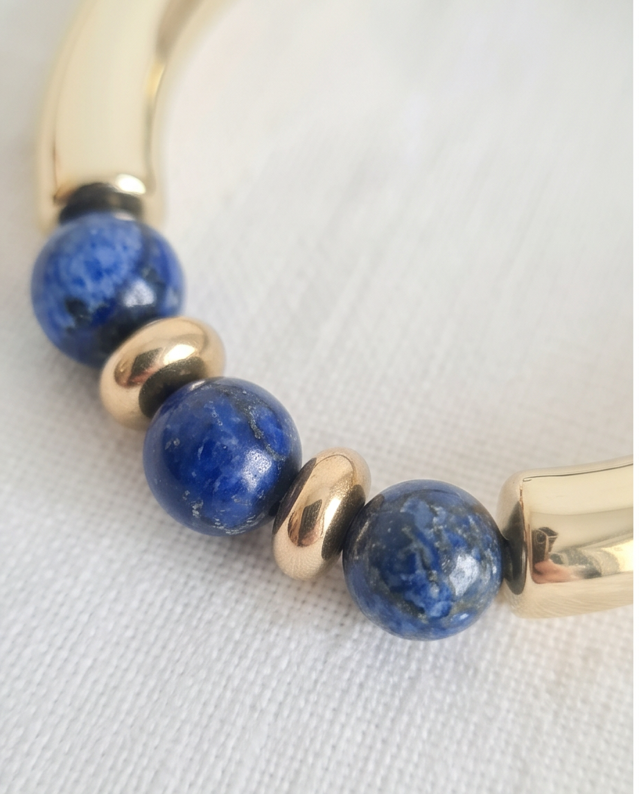 Lot de bracelets en perles de marbre