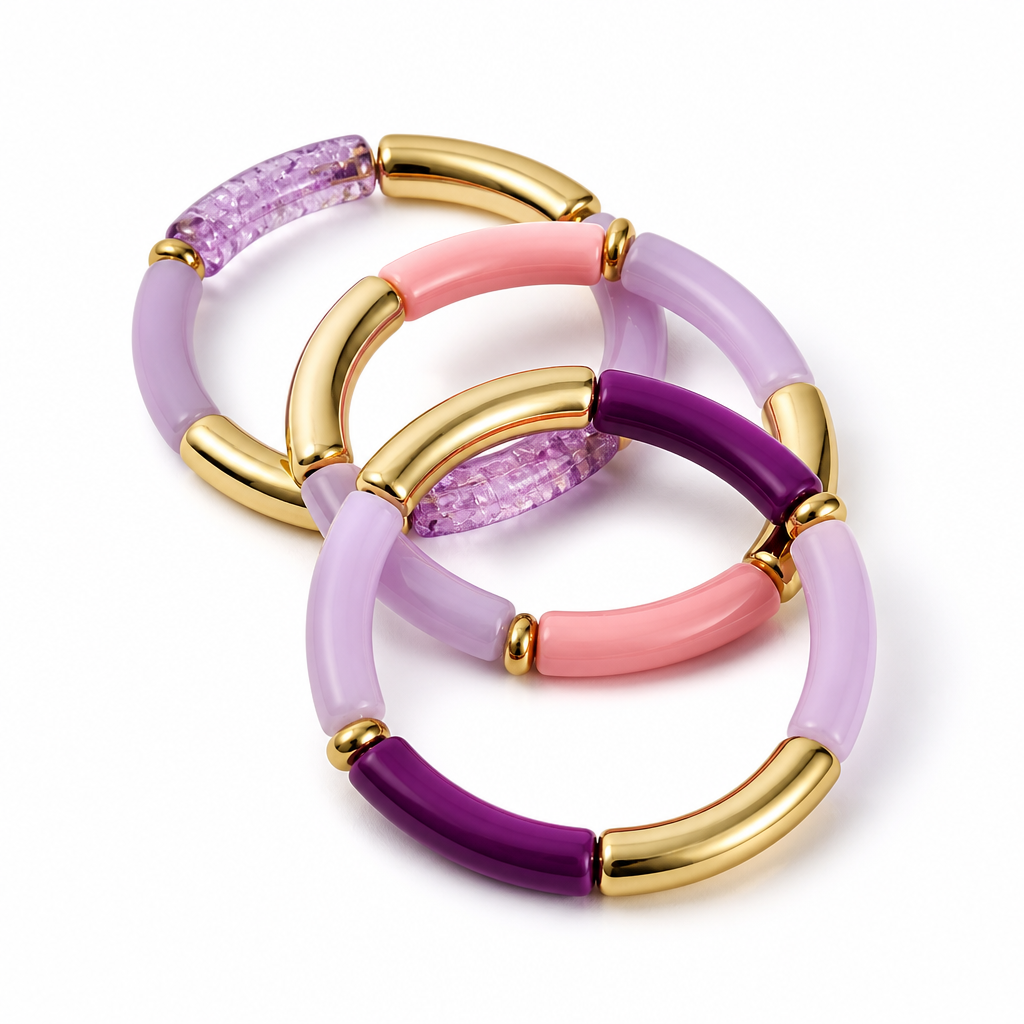 Lot de 3 Bracelets Artisanaux en Perles – Fait Main France