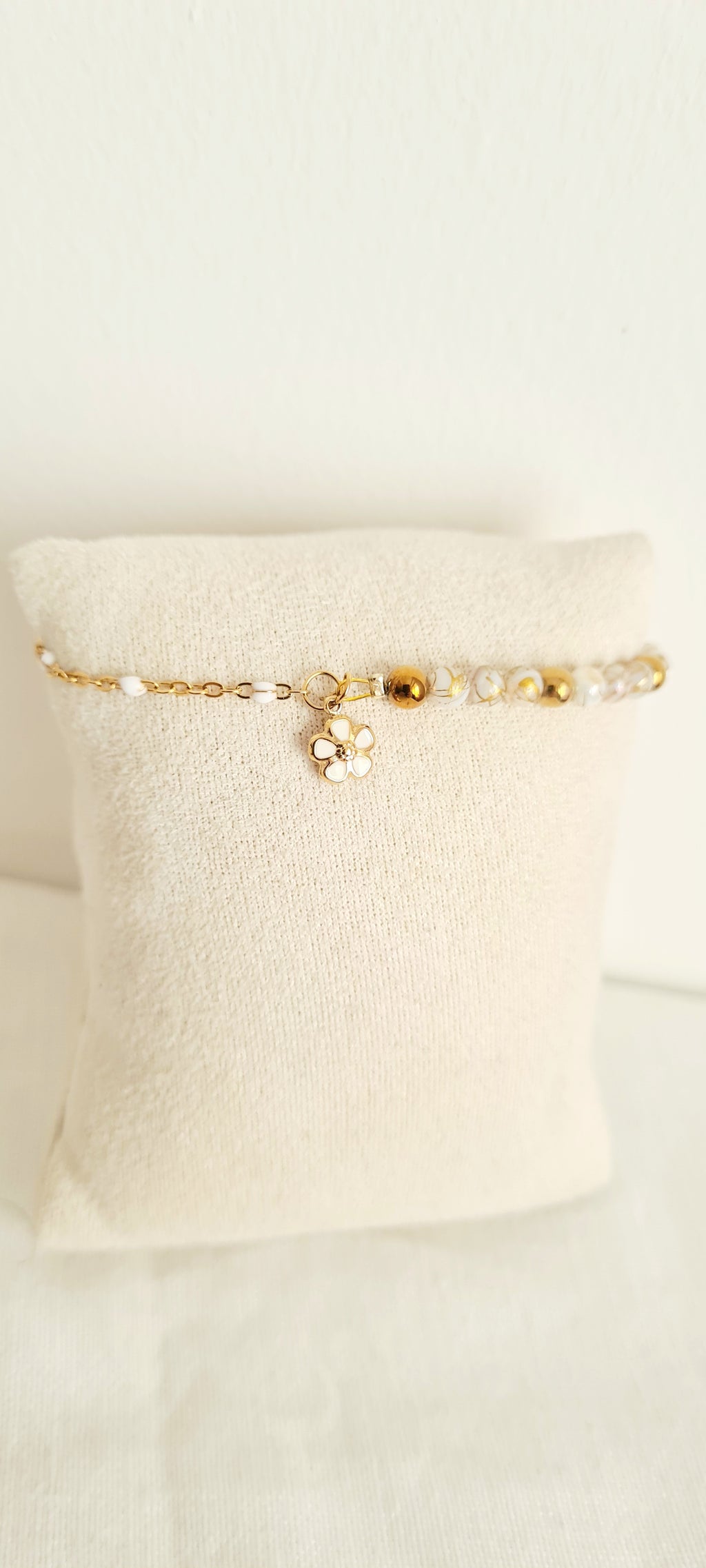 Bracelet Bohème Flora - Perles en Verre Fait Main Femme