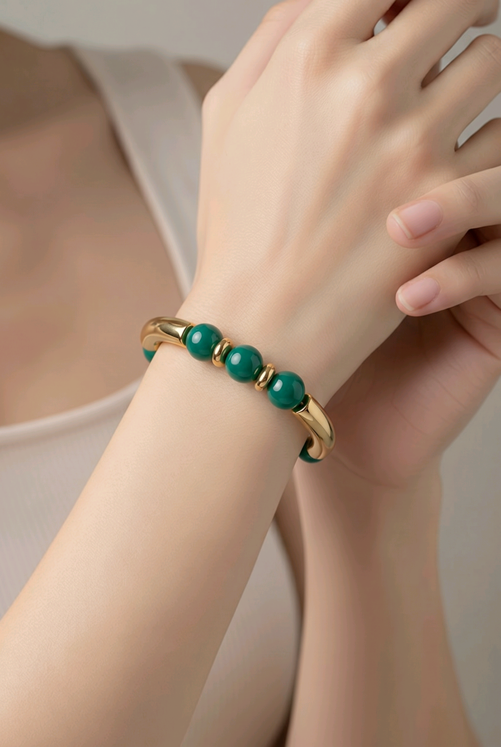 Bracelet élégant verre et lumière