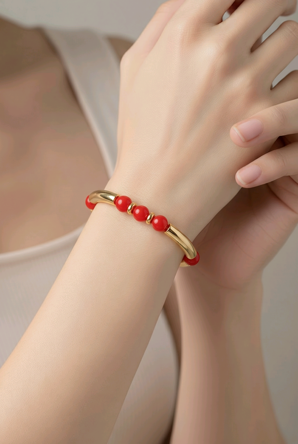 Bracelet élégant verre et lumière