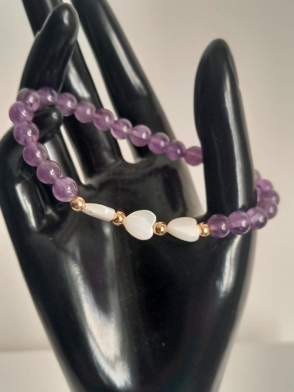 Bracelet lithothérapie améthyste