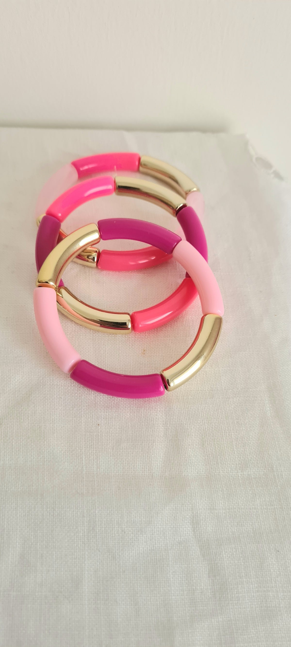 Lot de 3 Bracelets Perles Tons Rose – Bijoux Bohème Fait Main