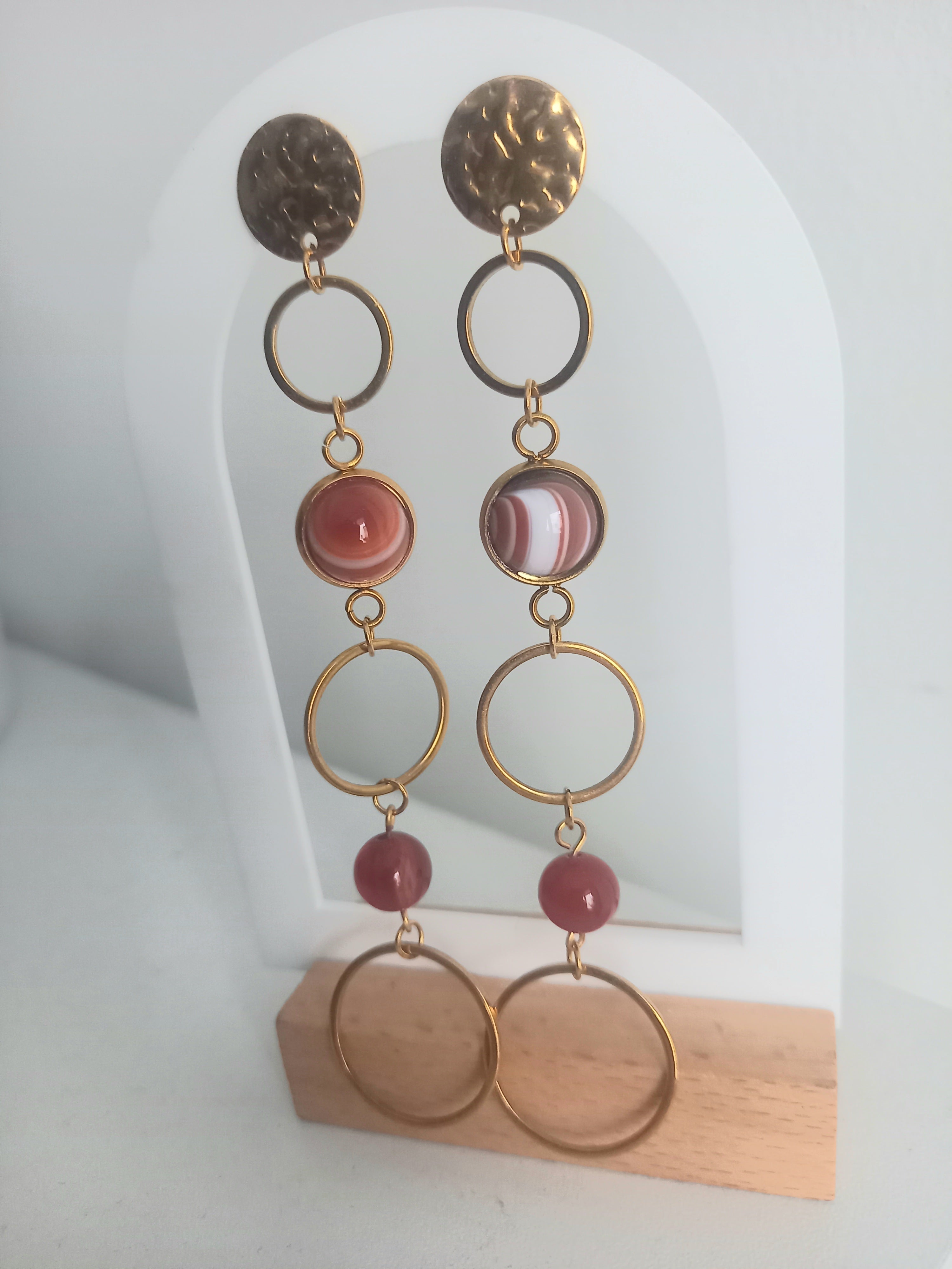 Boucles d'oreilles acier inoxydable jana