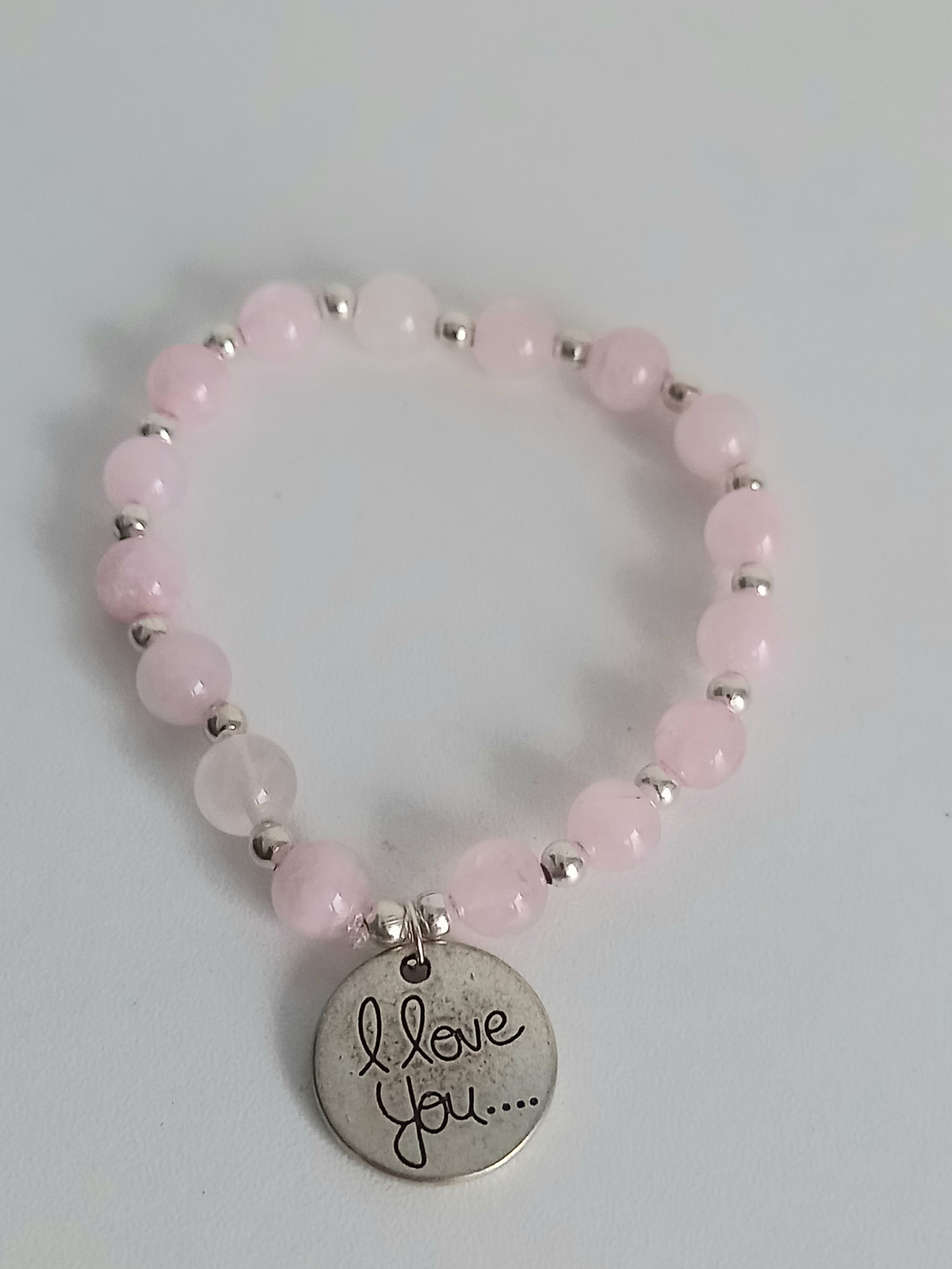 Bracelet lithothérapie love