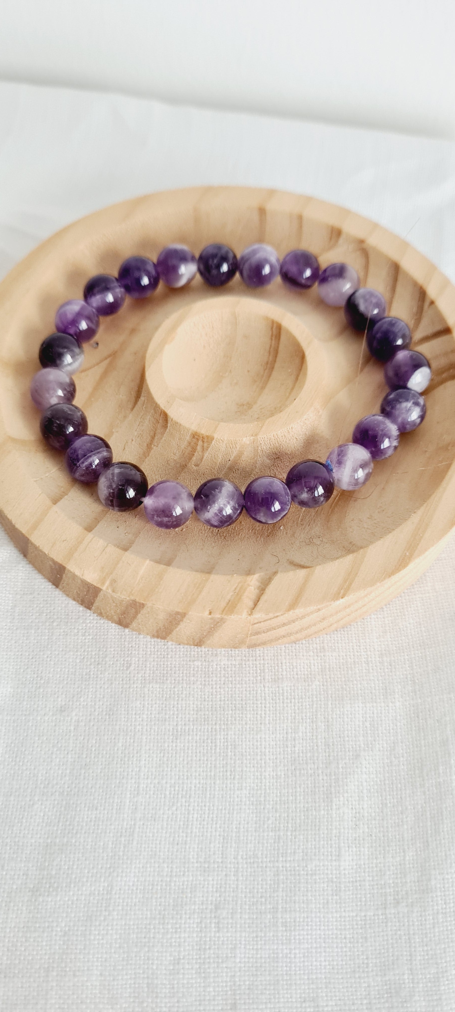 Set 3 Bracelets Améthyste – Lithothérapie, Fait Main France