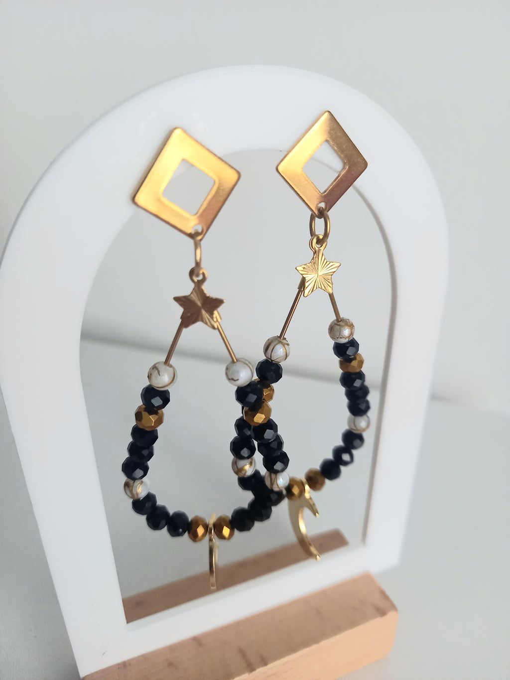 Boucles d'oreilles - Acier inoxydable élégantes soirée