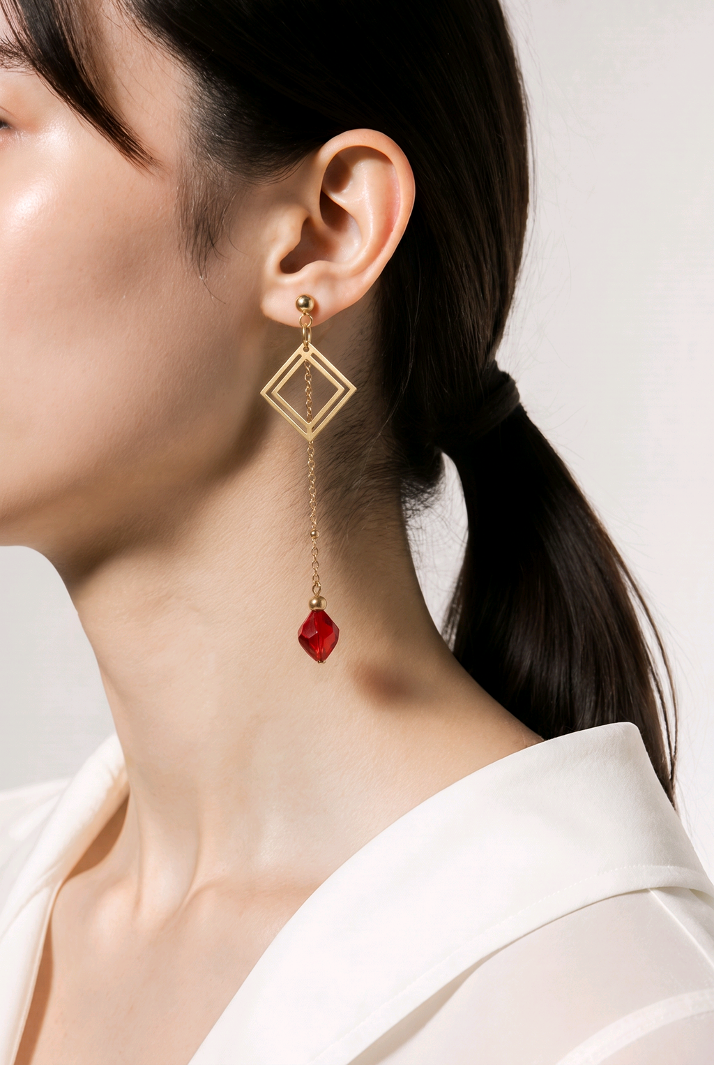 Boucles d'oreilles Passion — Cristal & Acier Inoxydable