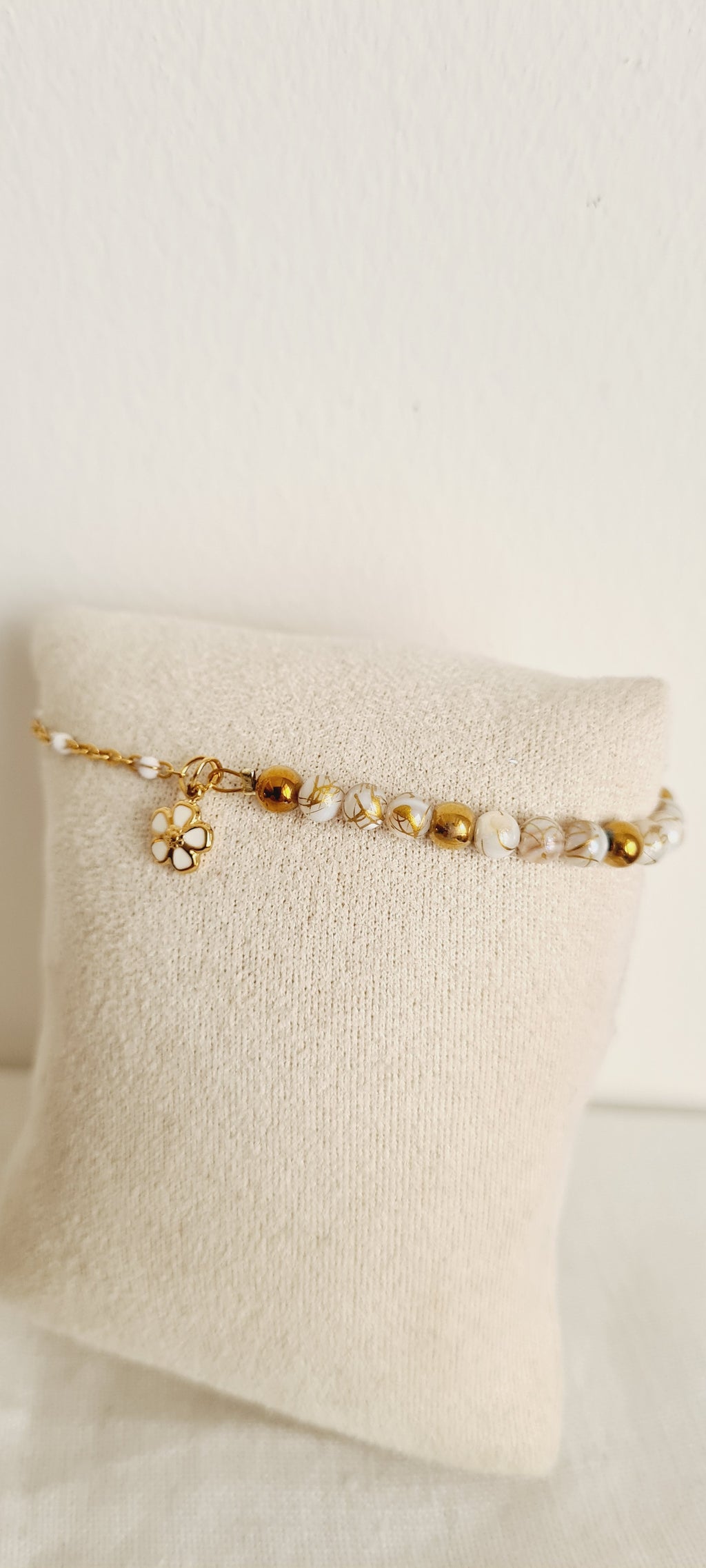 Bracelet Bohème Flora - Perles en Verre Fait Main Femme