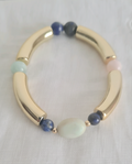 Bracelet Lithothérapie Amazonite & Lapis Lazuli – Sérénité & Expression