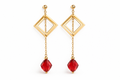 Boucles d'oreilles Passion — Cristal & Acier Inoxydable